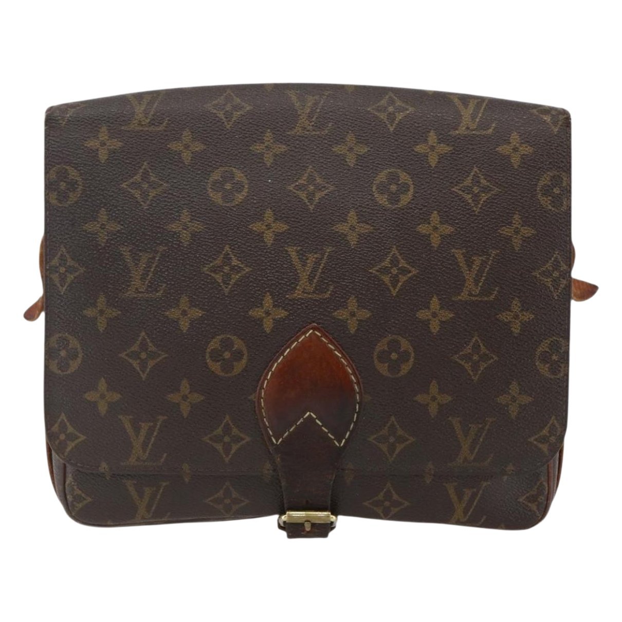 Cartouchière leather handbag