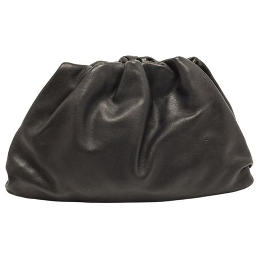 Pouch leather clutch bag