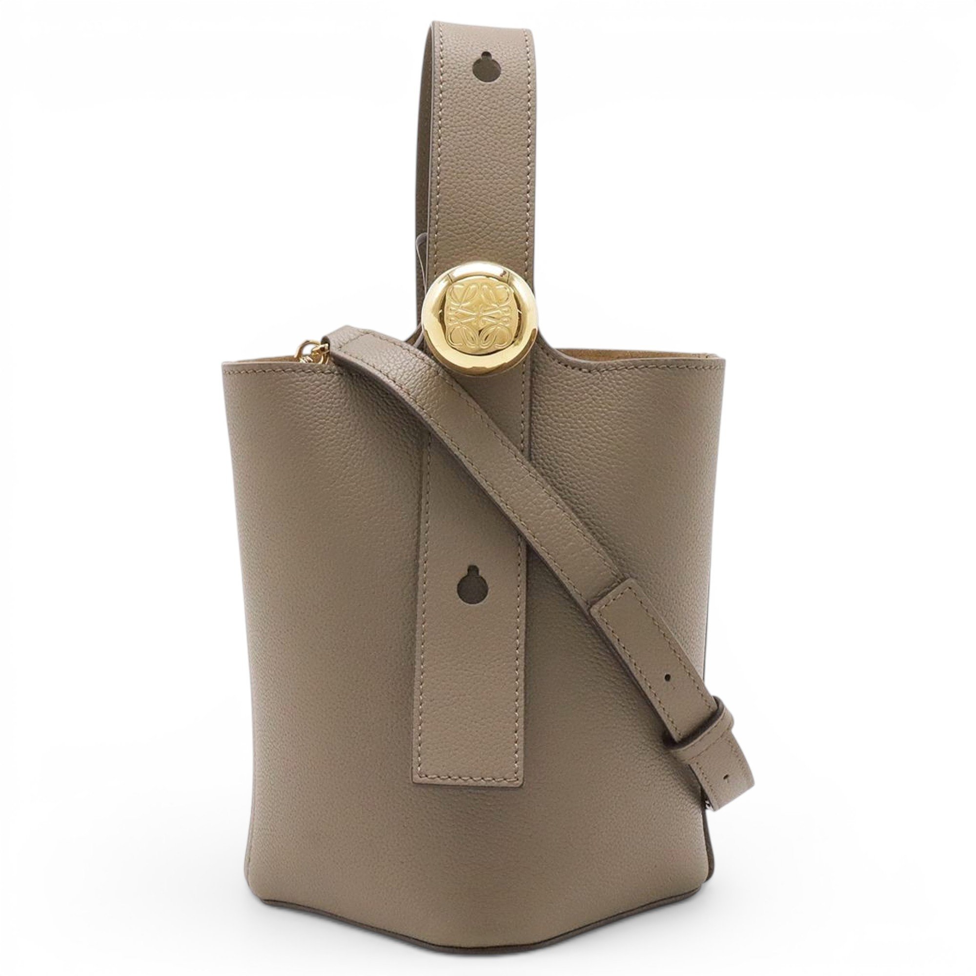 Anagram pony-style calfskin handbag