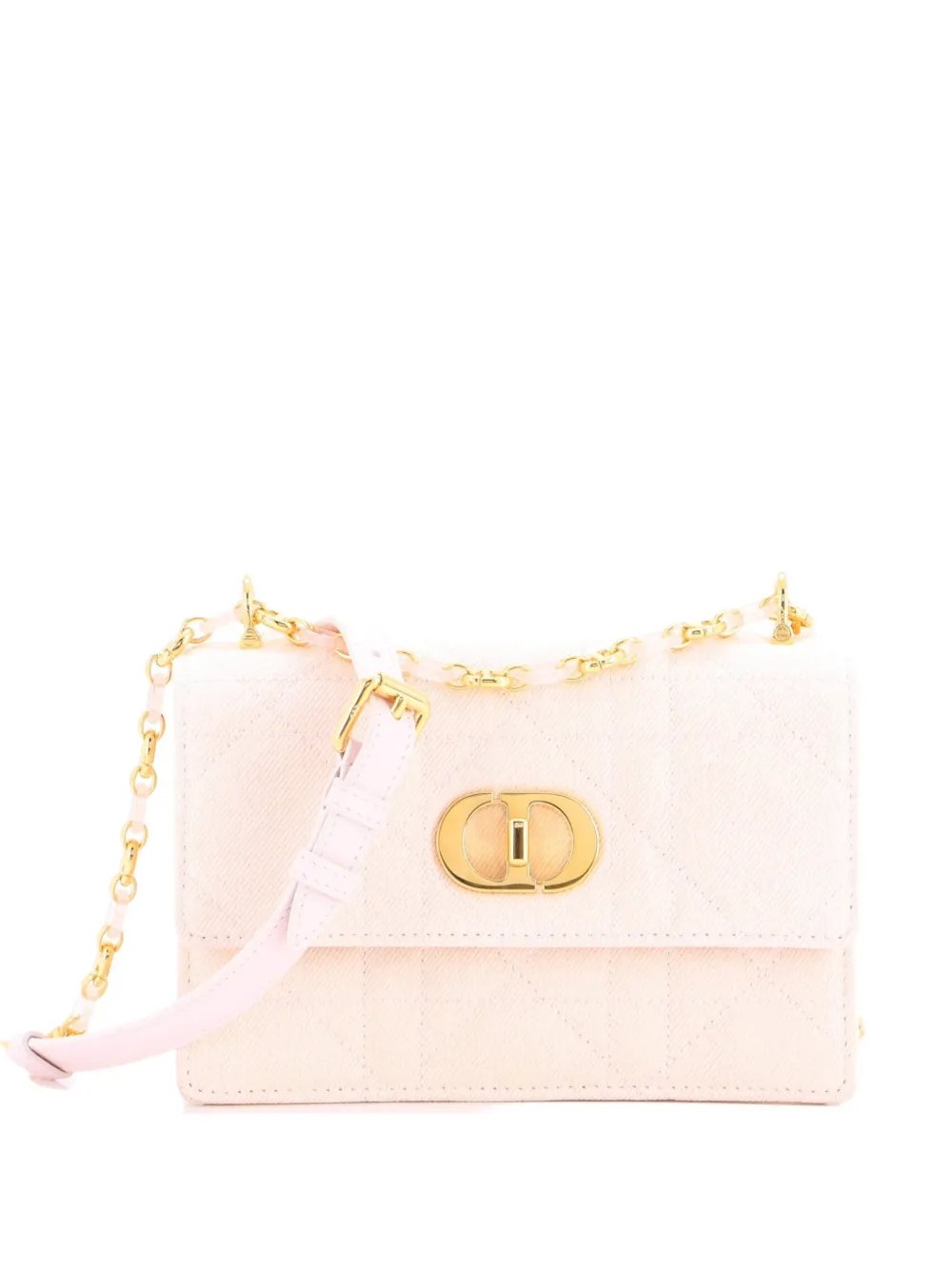 Miss Caro Flap Bag Cannage Quilt Denim Mini shoulder bag