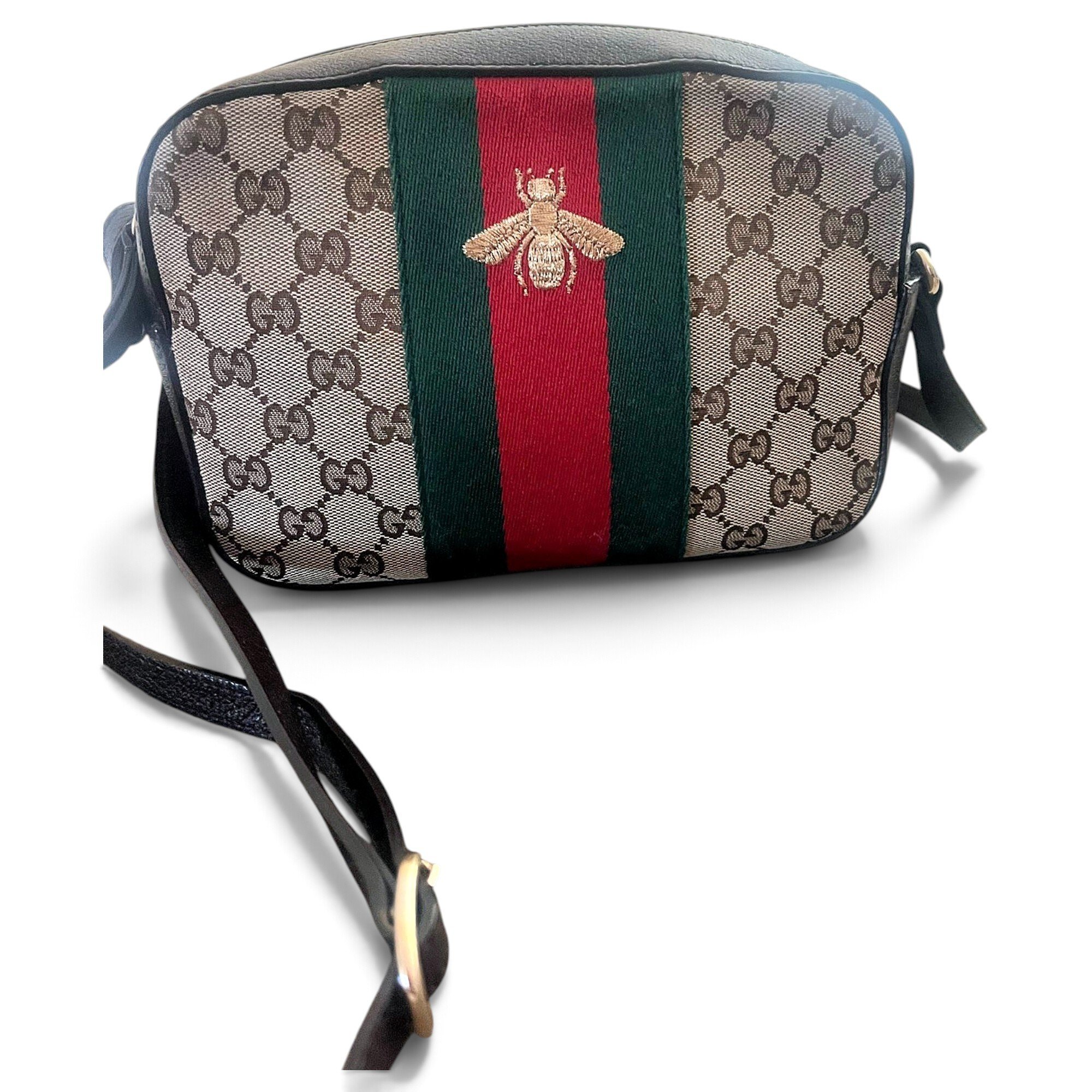 Webby Bee leather crossbody bag