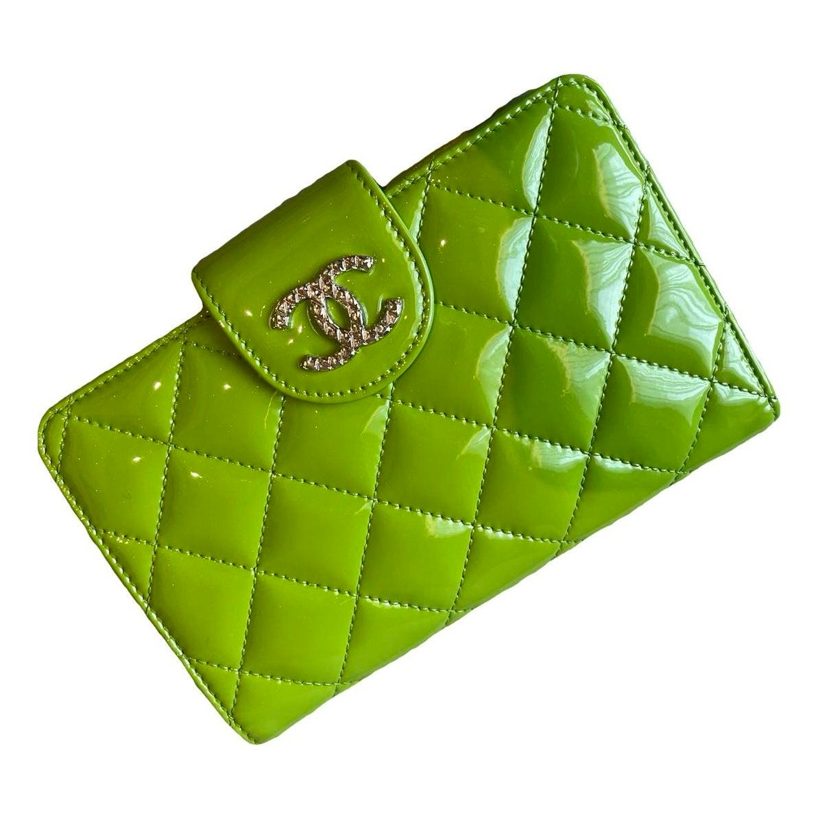 Patent leather clutch bag
