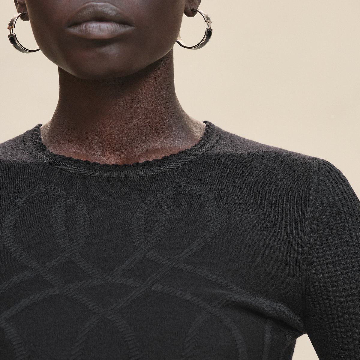 Noir "Palefroi Remix" Light Long-sleeve Sweater