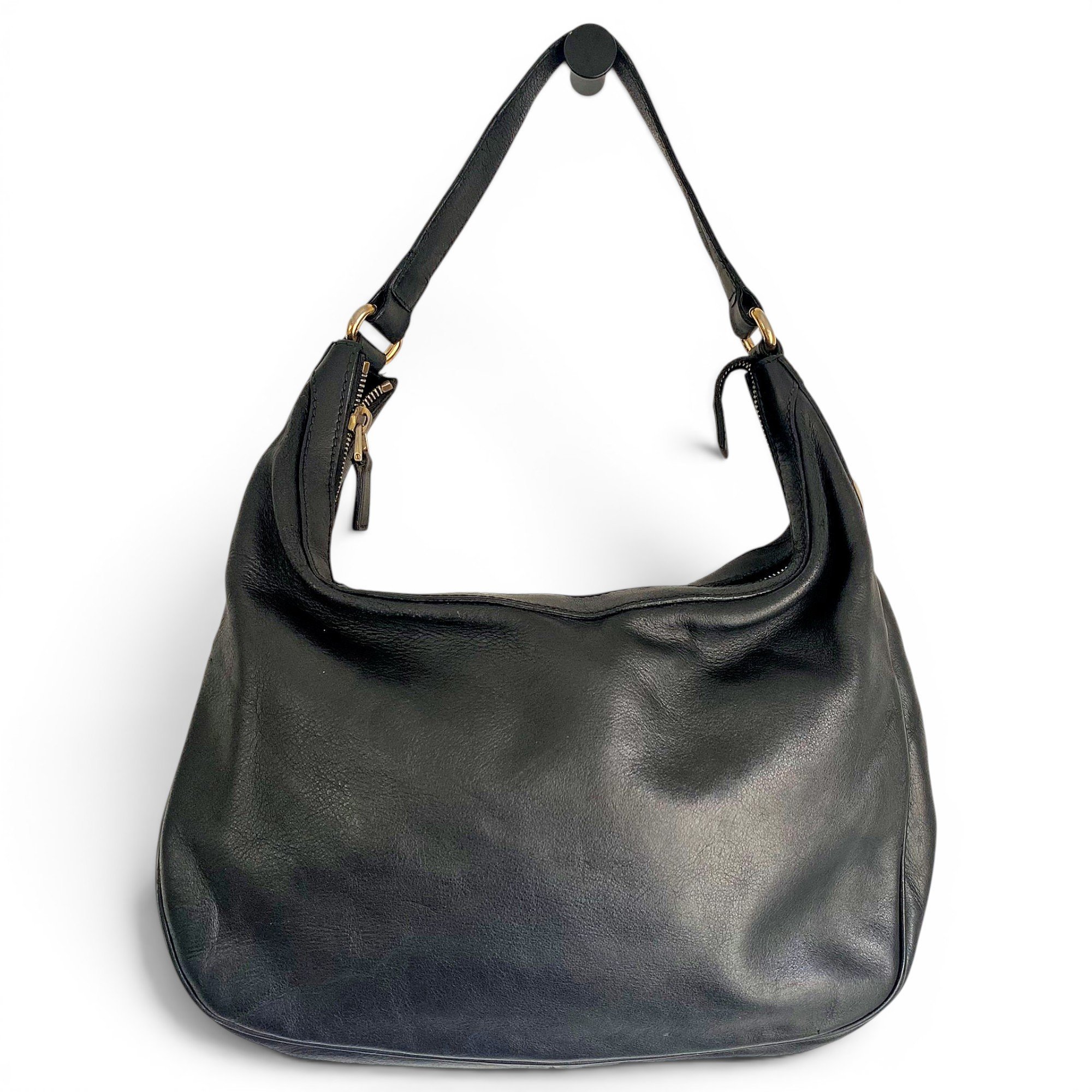 Hobo leather handbag