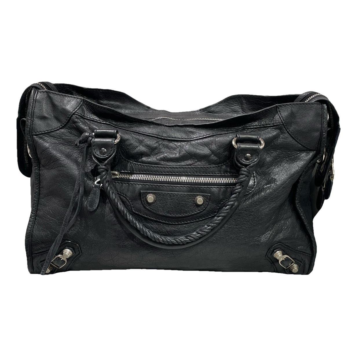Classic Metalic leather handbag