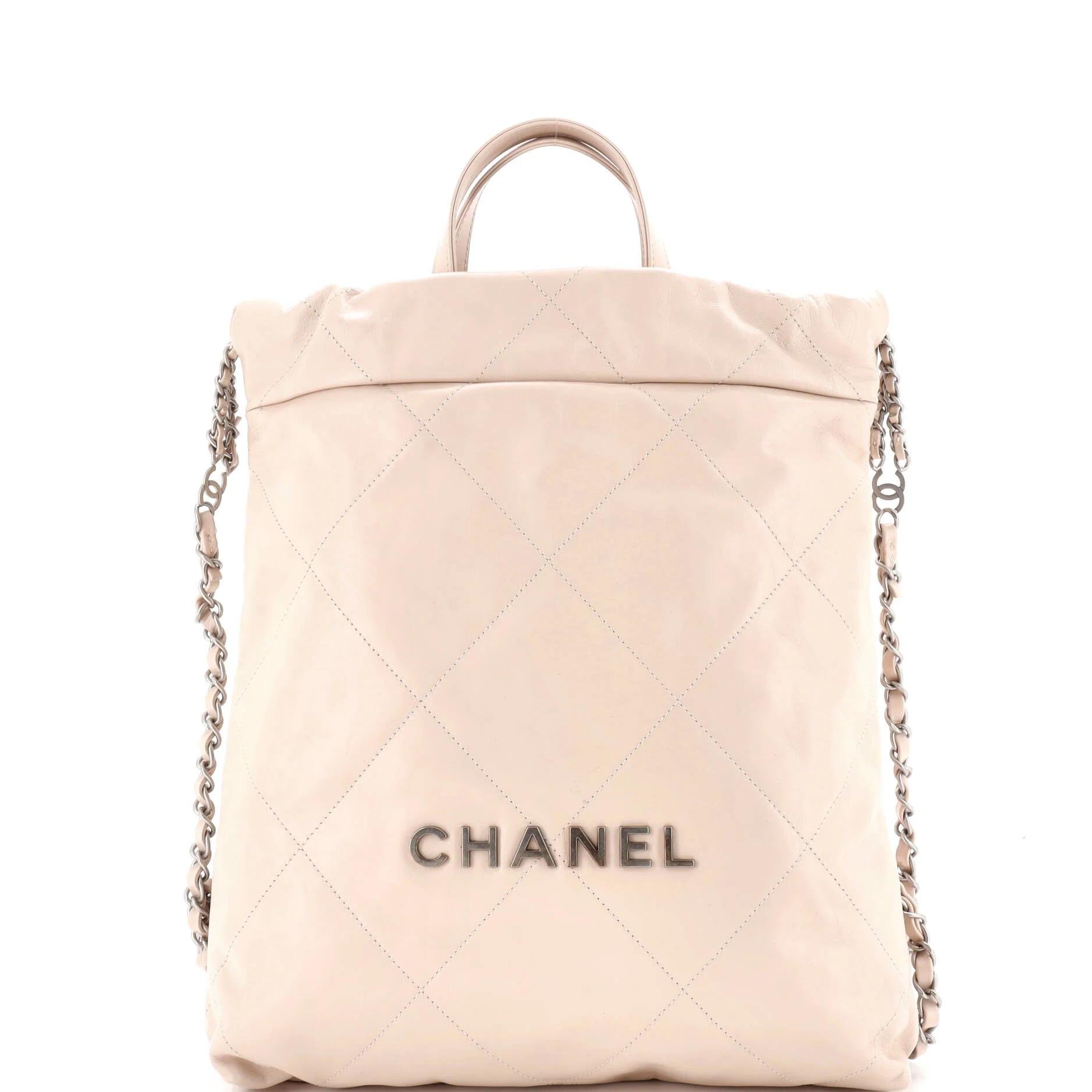 Leather backpack