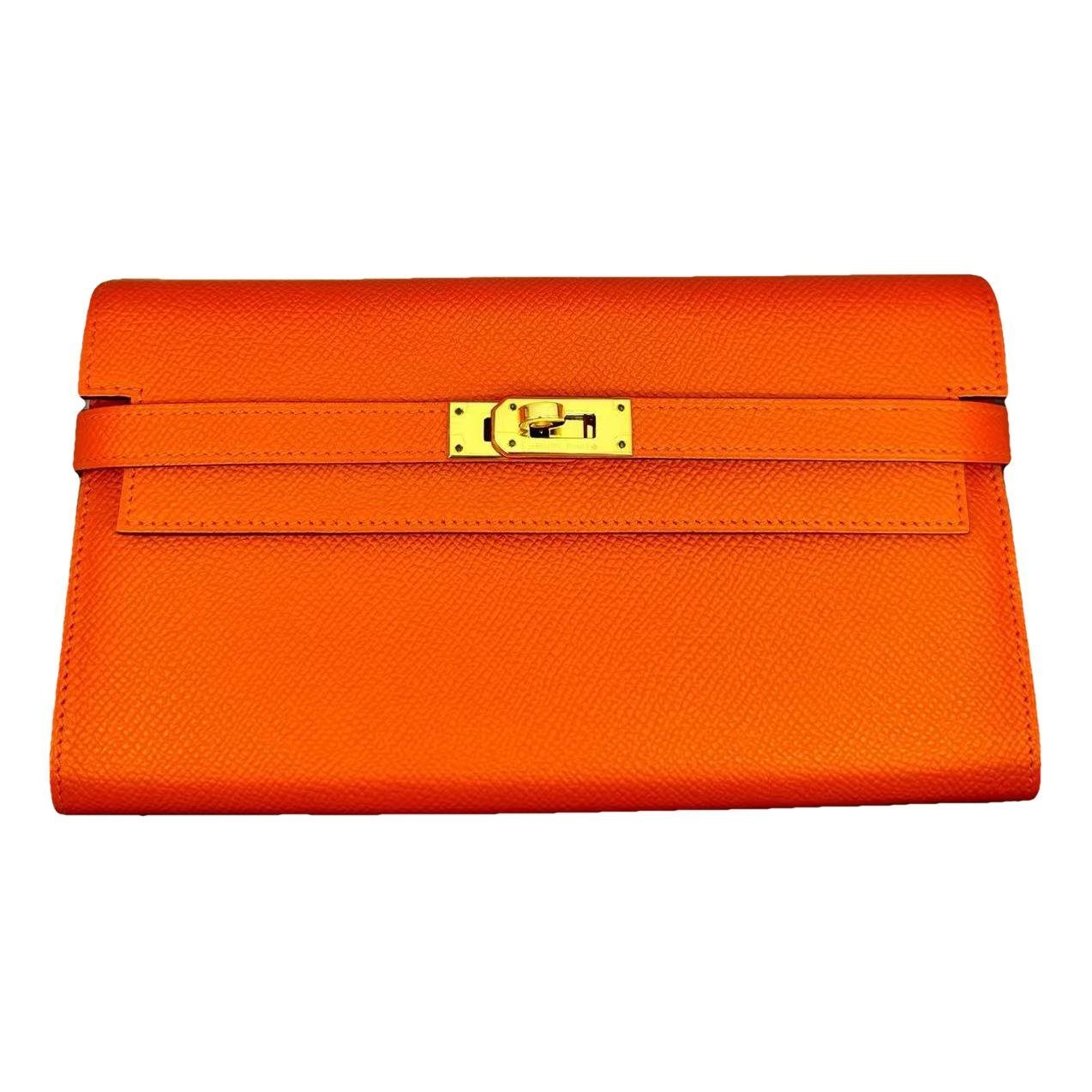 Hermes Kelly 32 Handbag Orange