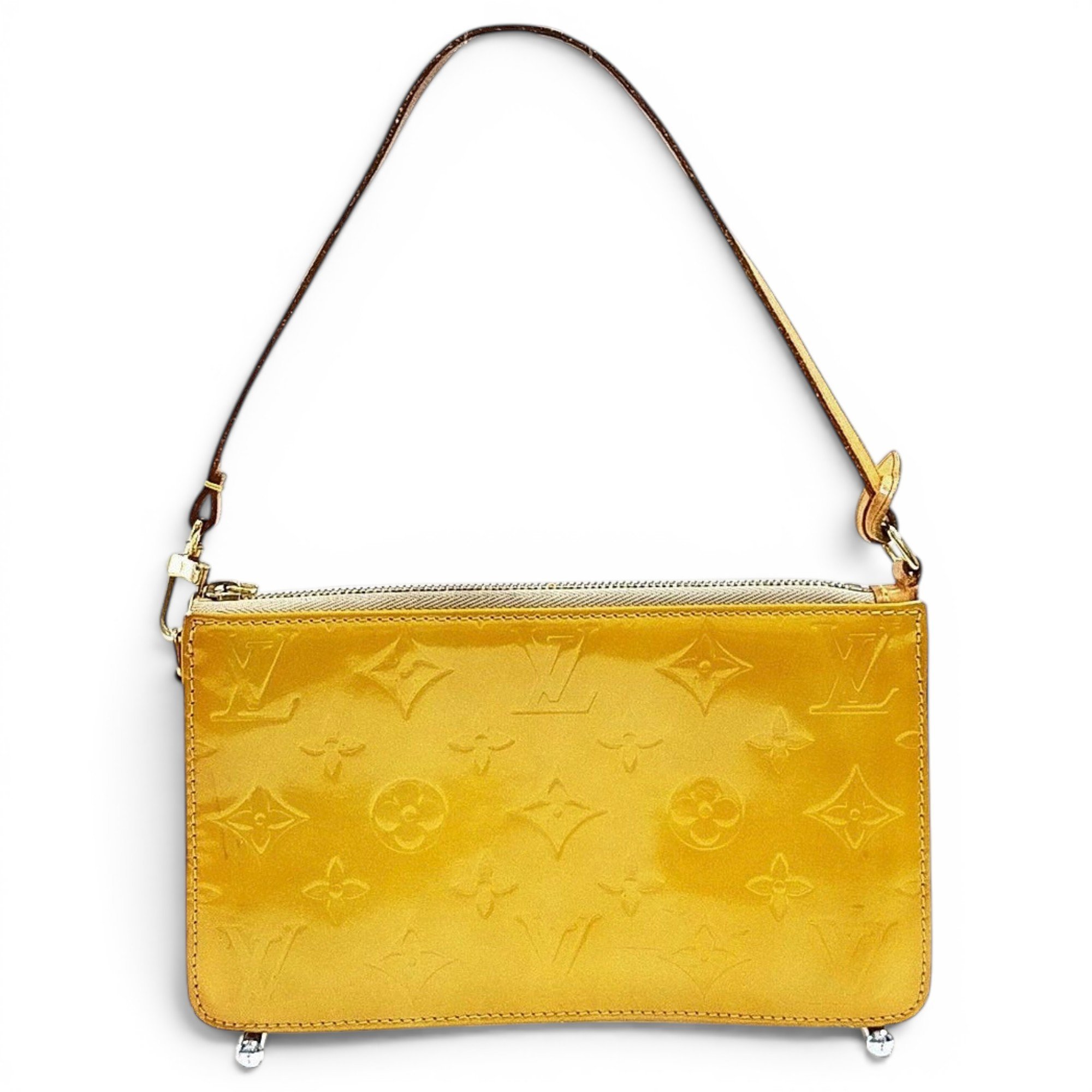 Pochette Accessoire patent leather handbag