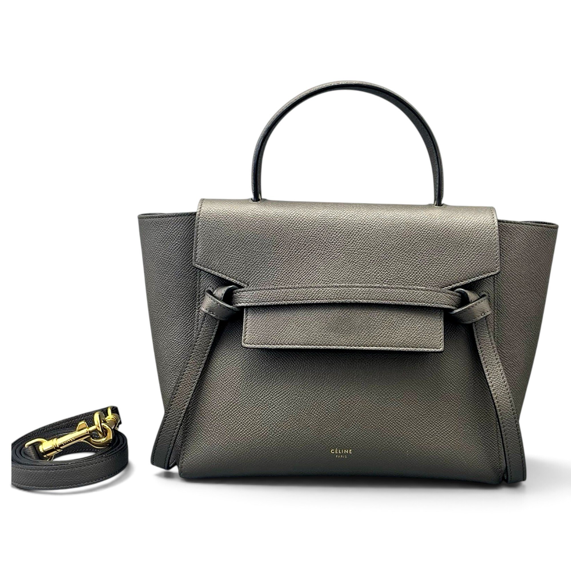 Belt leather handbag