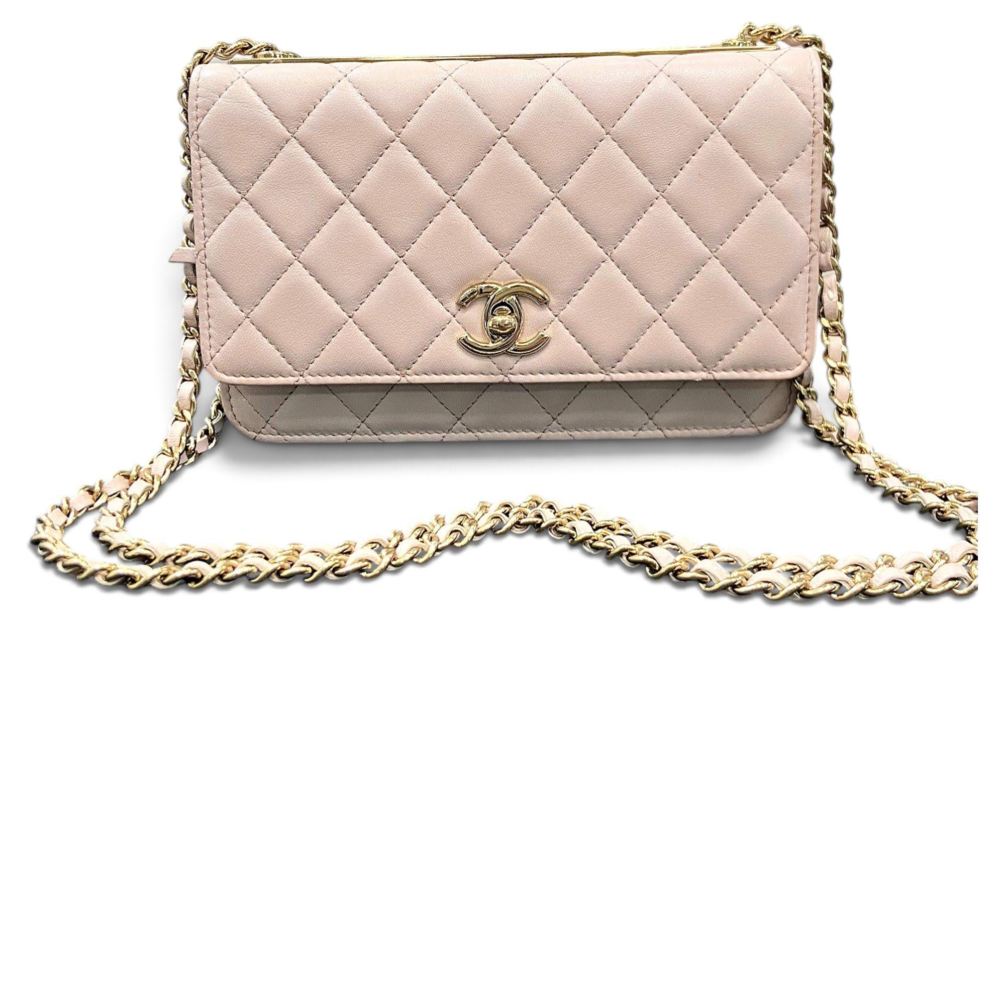 Trendy CC Flap leather handbag