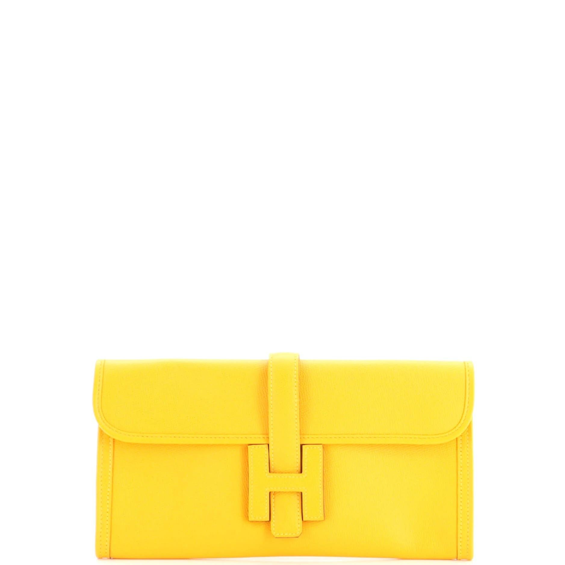 Leather clutch bag