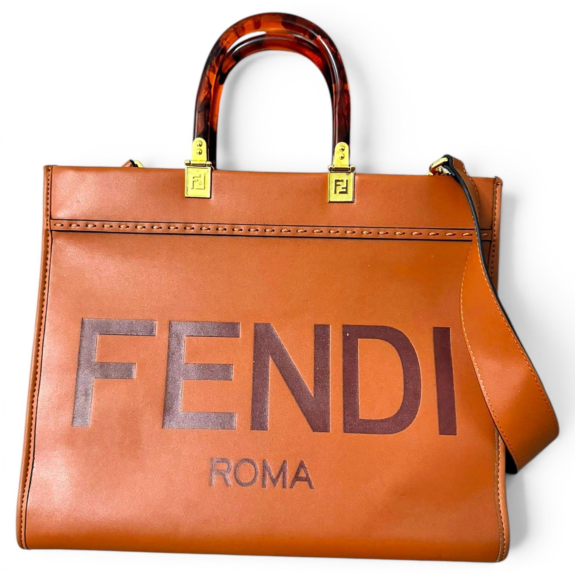 Sunshine leather tote