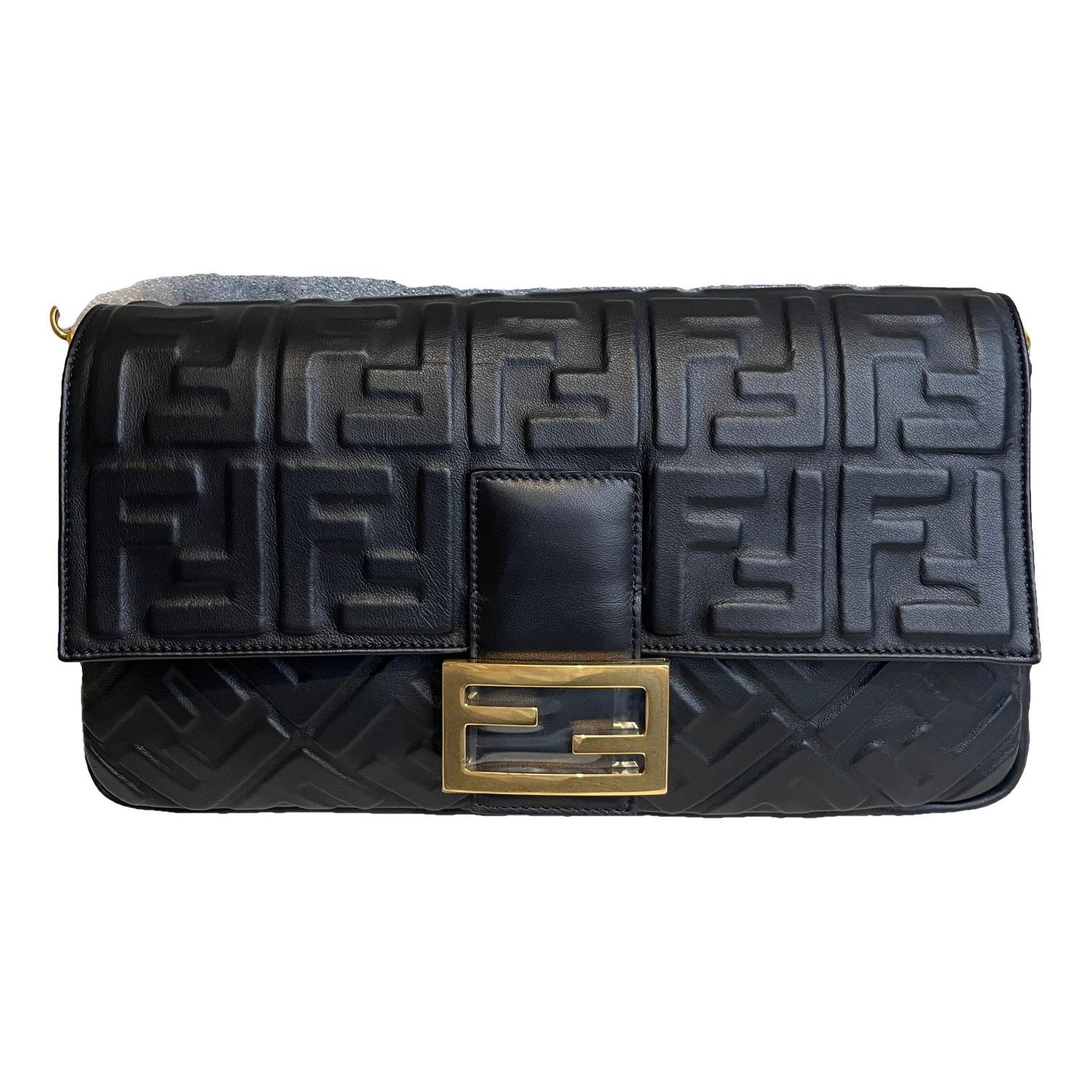 Baguette leather handbag
