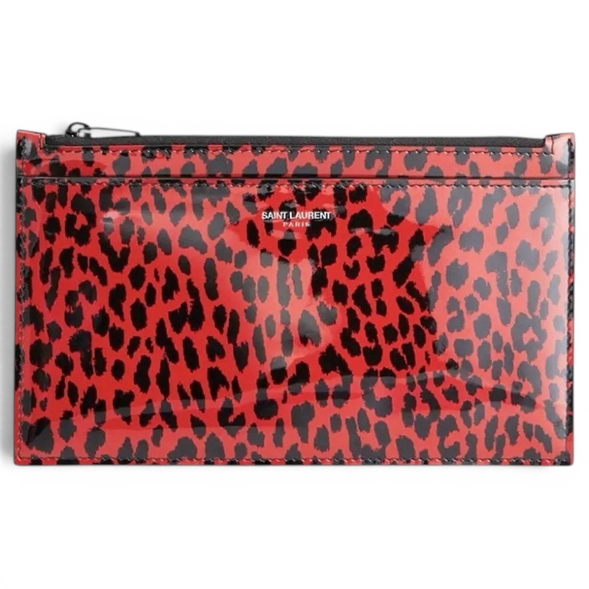 Patent leather clutch bag