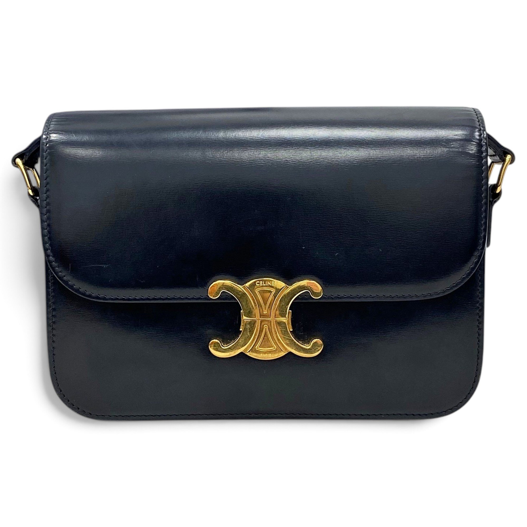 Triomphe leather handbag