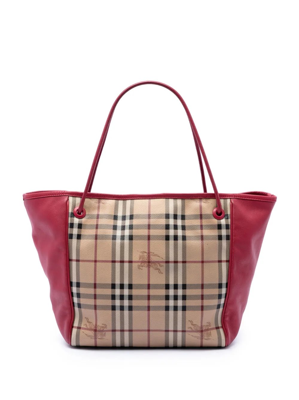 2000-2017 Small Haymarket Check Coated Canvas and Calfskin Canterbury tote bag