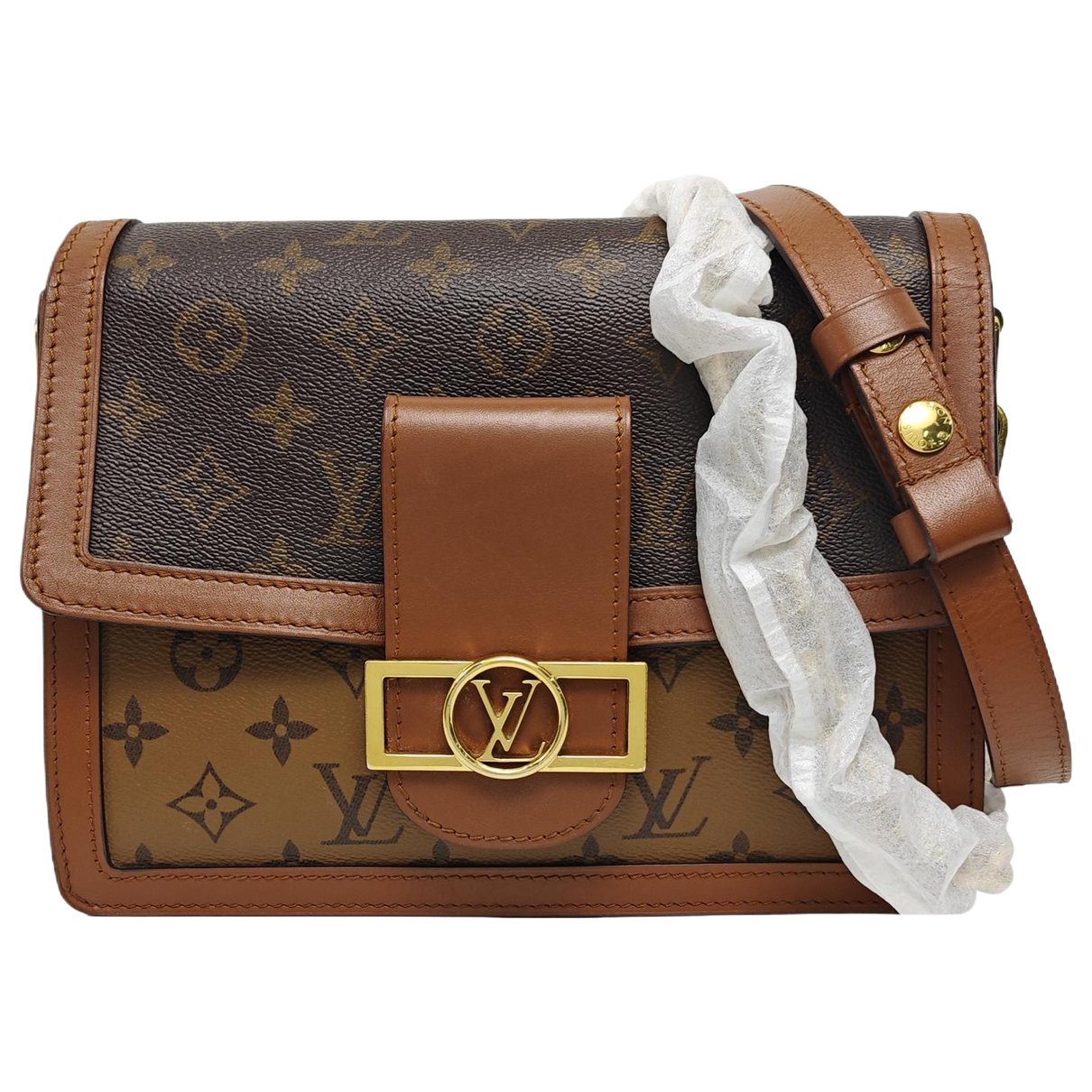 Dauphine leather crossbody bag