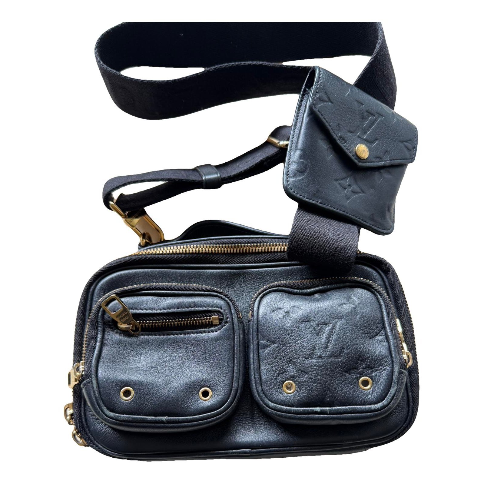 Croisé Utility leather crossbody bag