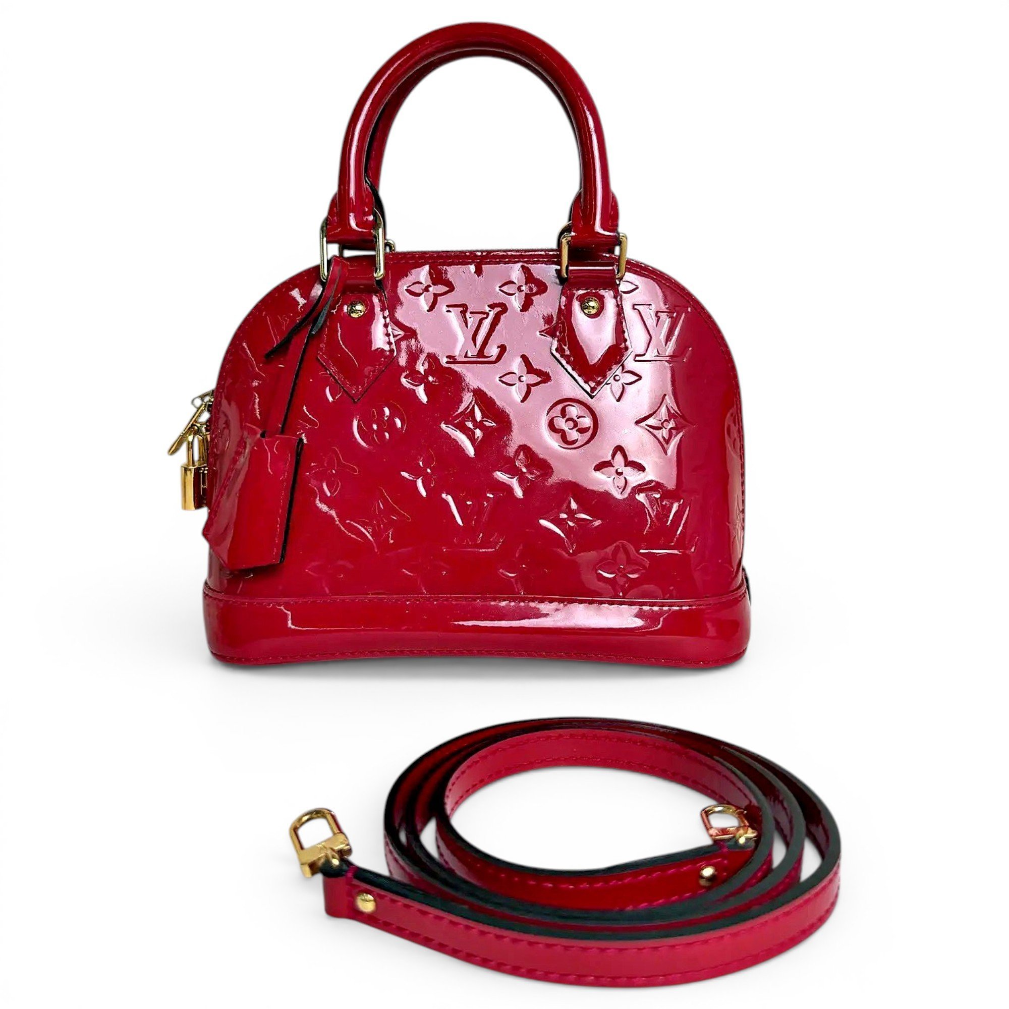 Alma BB patent leather handbag
