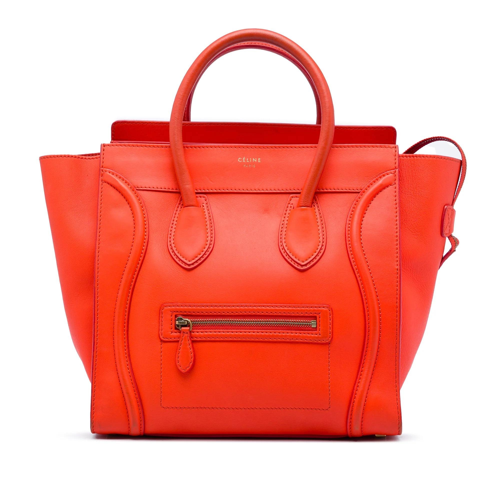 Luggage pony-style calfskin handbag