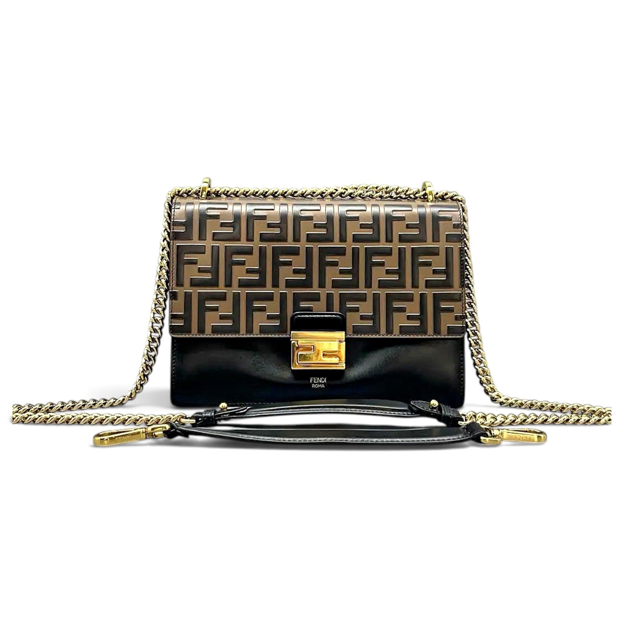 Kan I leather crossbody bag