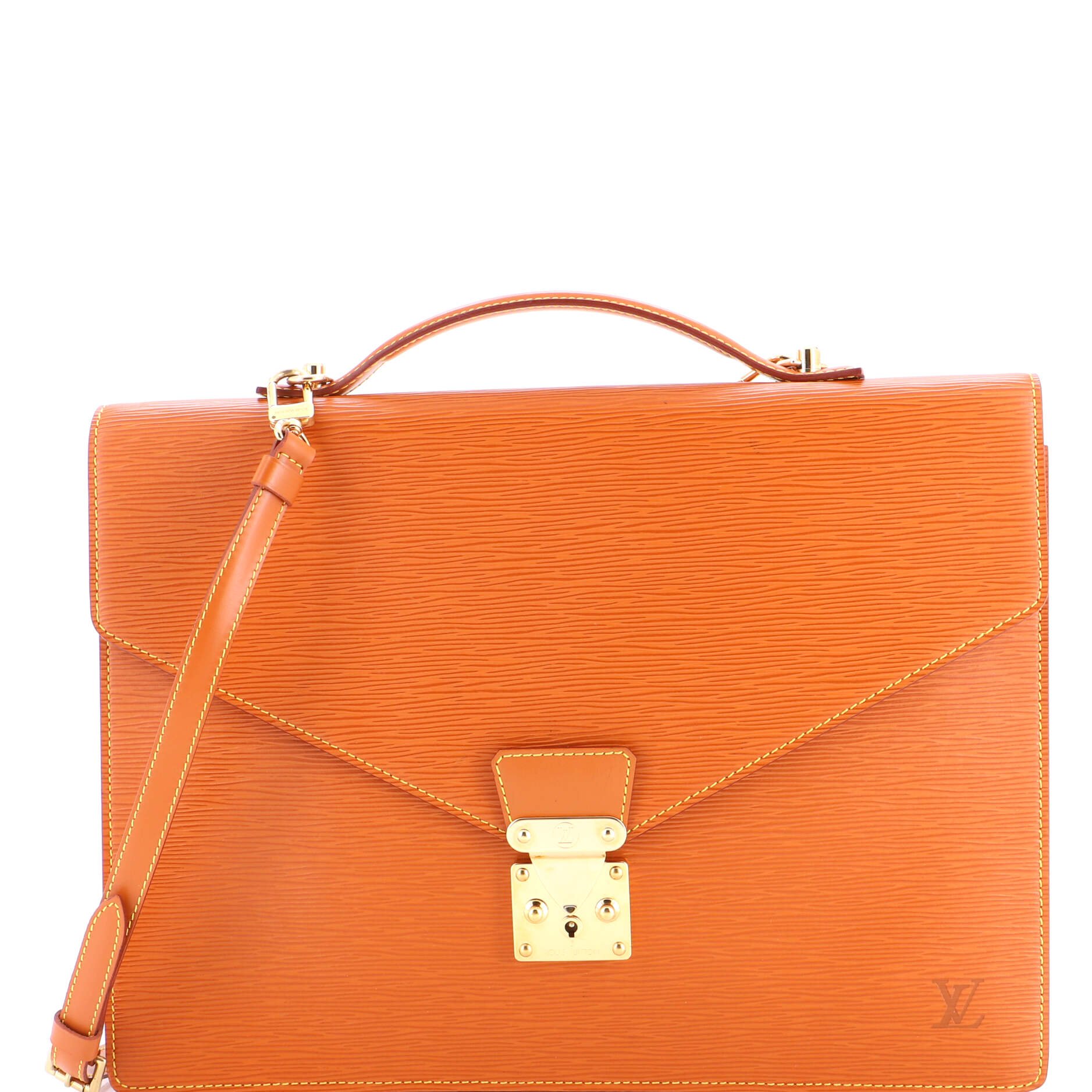 Porte Documents Bandouliere Briefcase Epi Leather