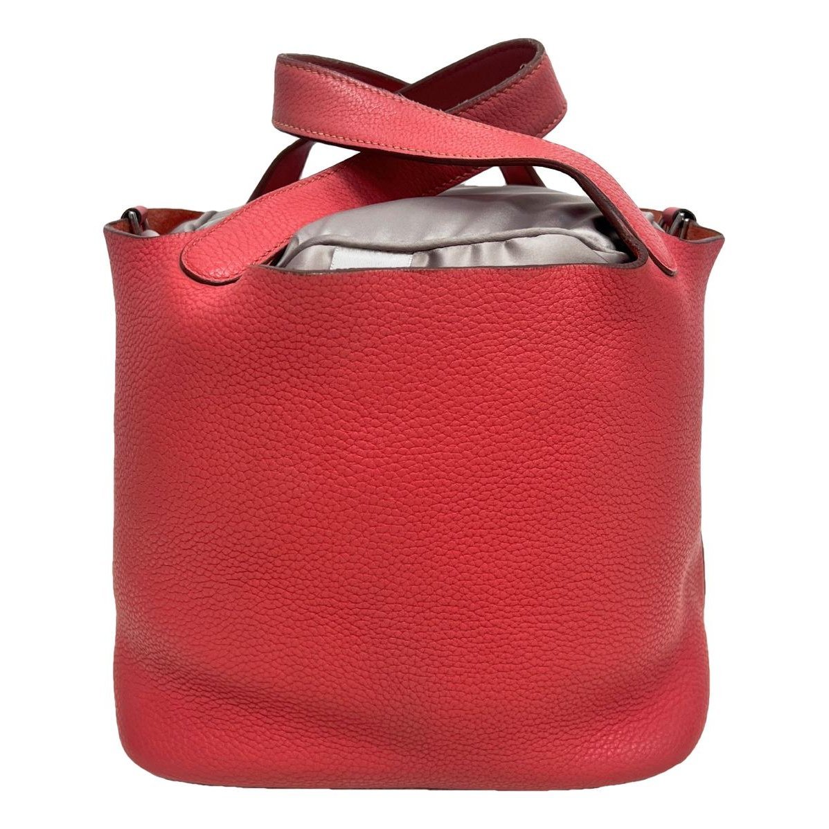 Picotin leather tote