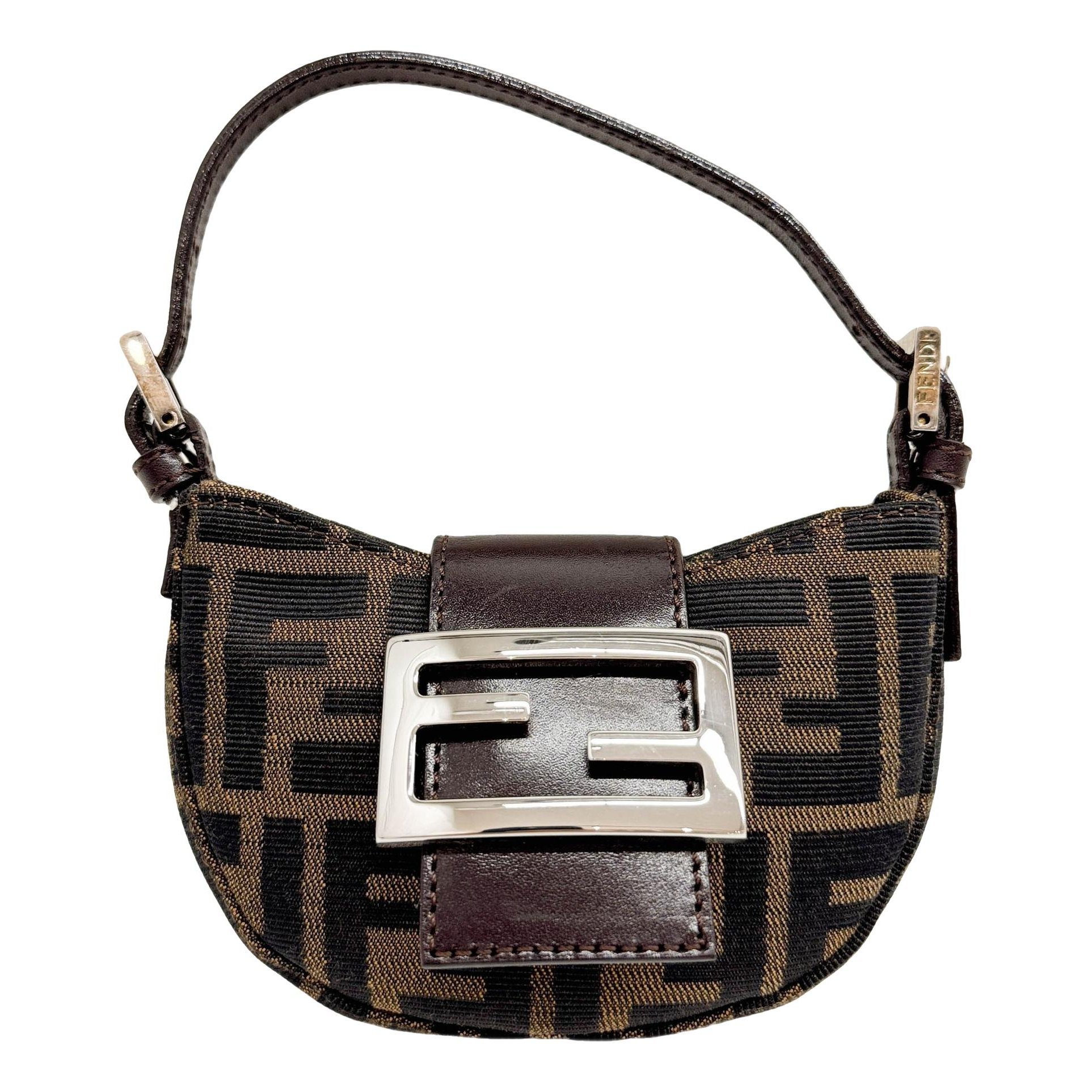 Croissant Vintage cloth handbag