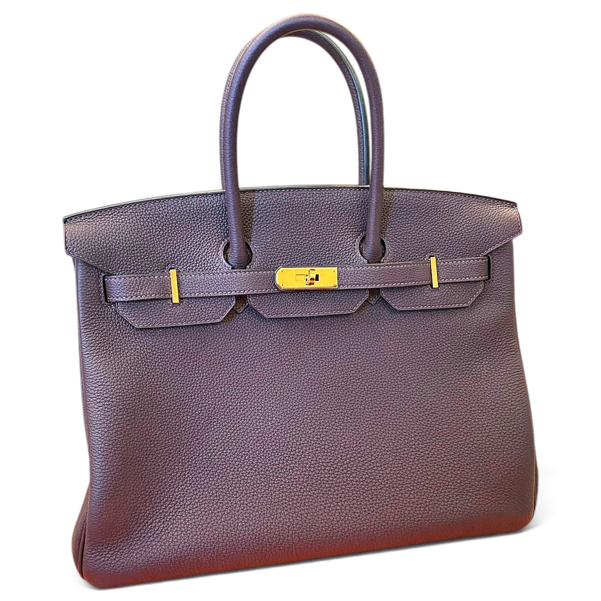 Birkin 35 leather handbag