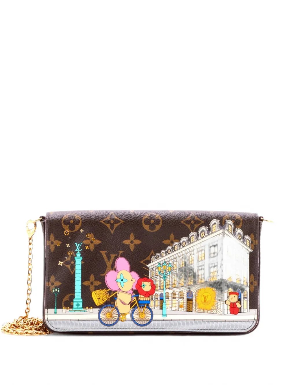 Felicie Pochette Limited Edition Vivienne Xmas Monogram Canvas crossbody bag