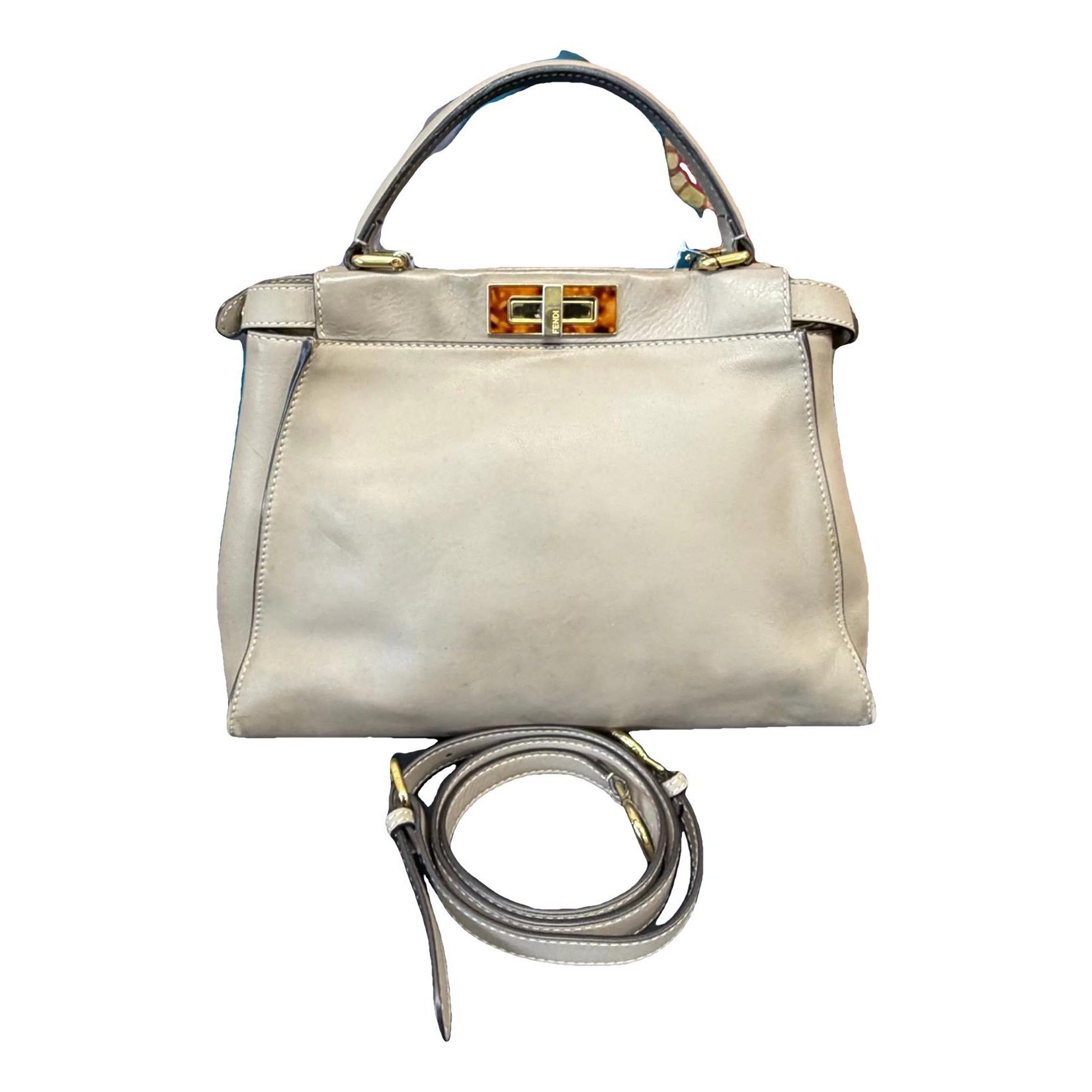 Peekaboo Essentially leather crossbody bag