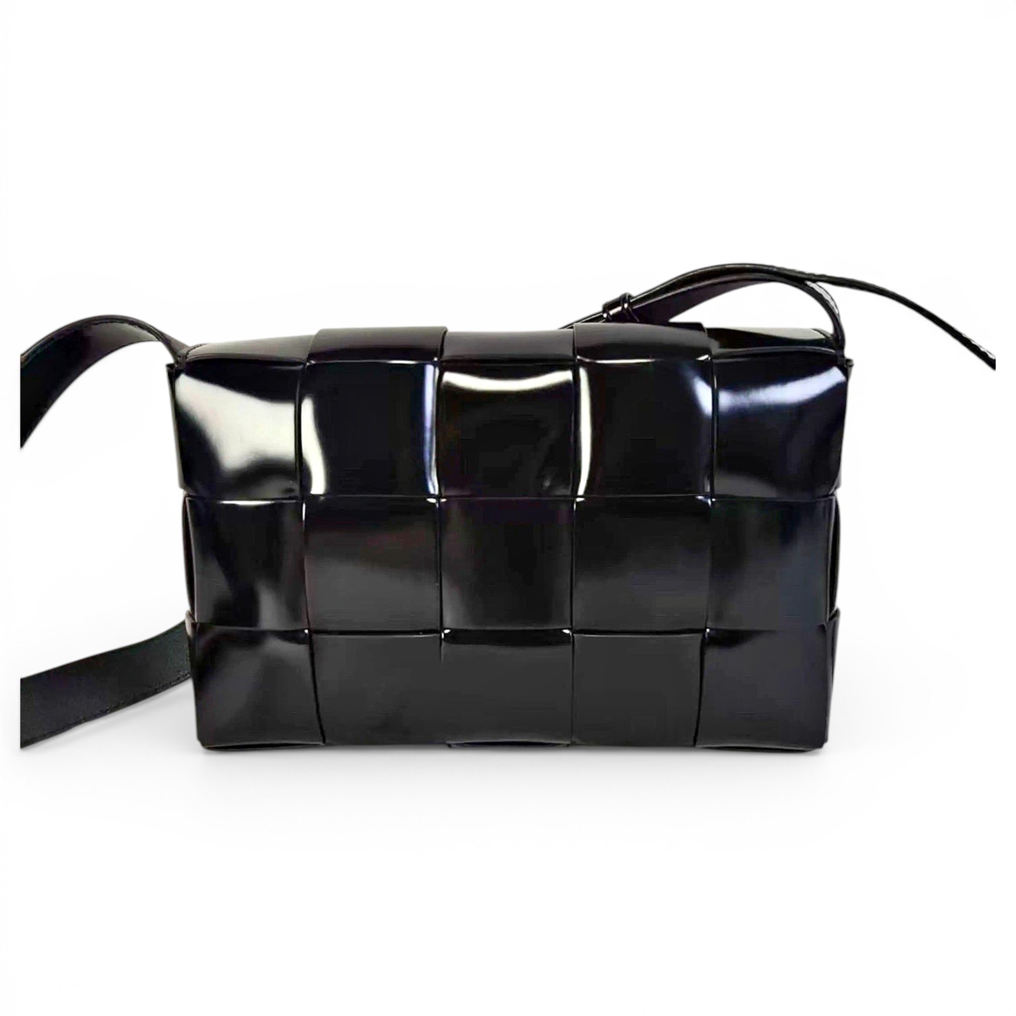 Cassette leather crossbody bag