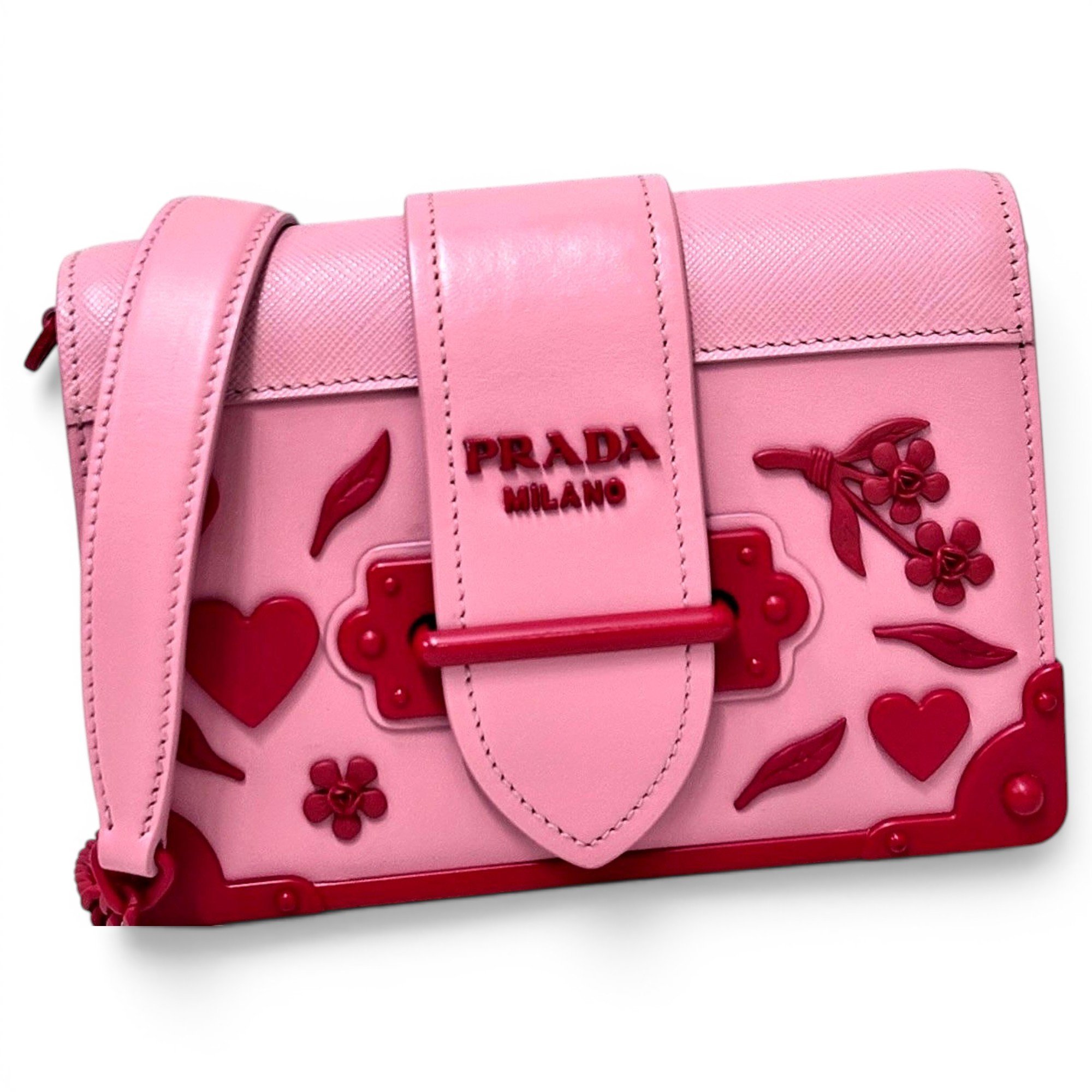 Prada Cahier leather handbag