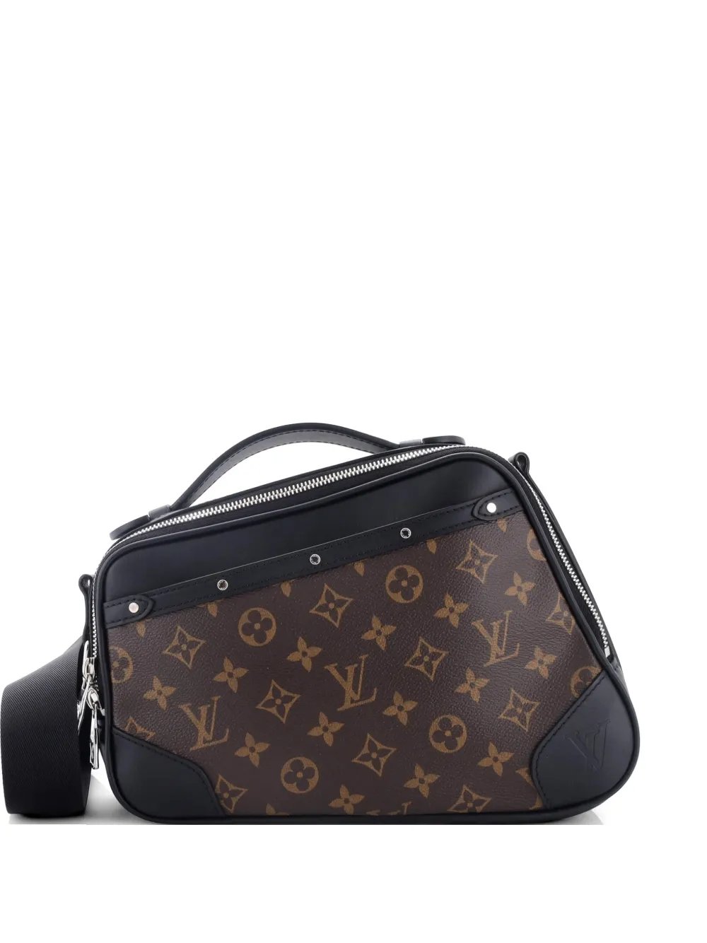 Biker Messenger Bag Macassar Monogram Canvas crossbody bag