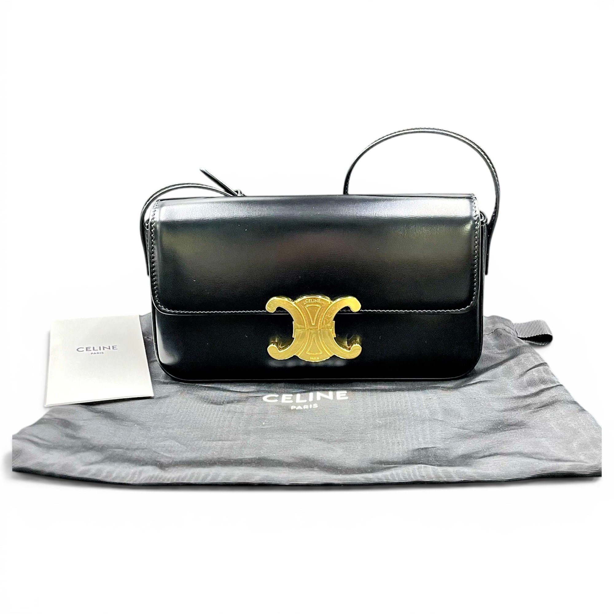 Triomphe Long leather handbag