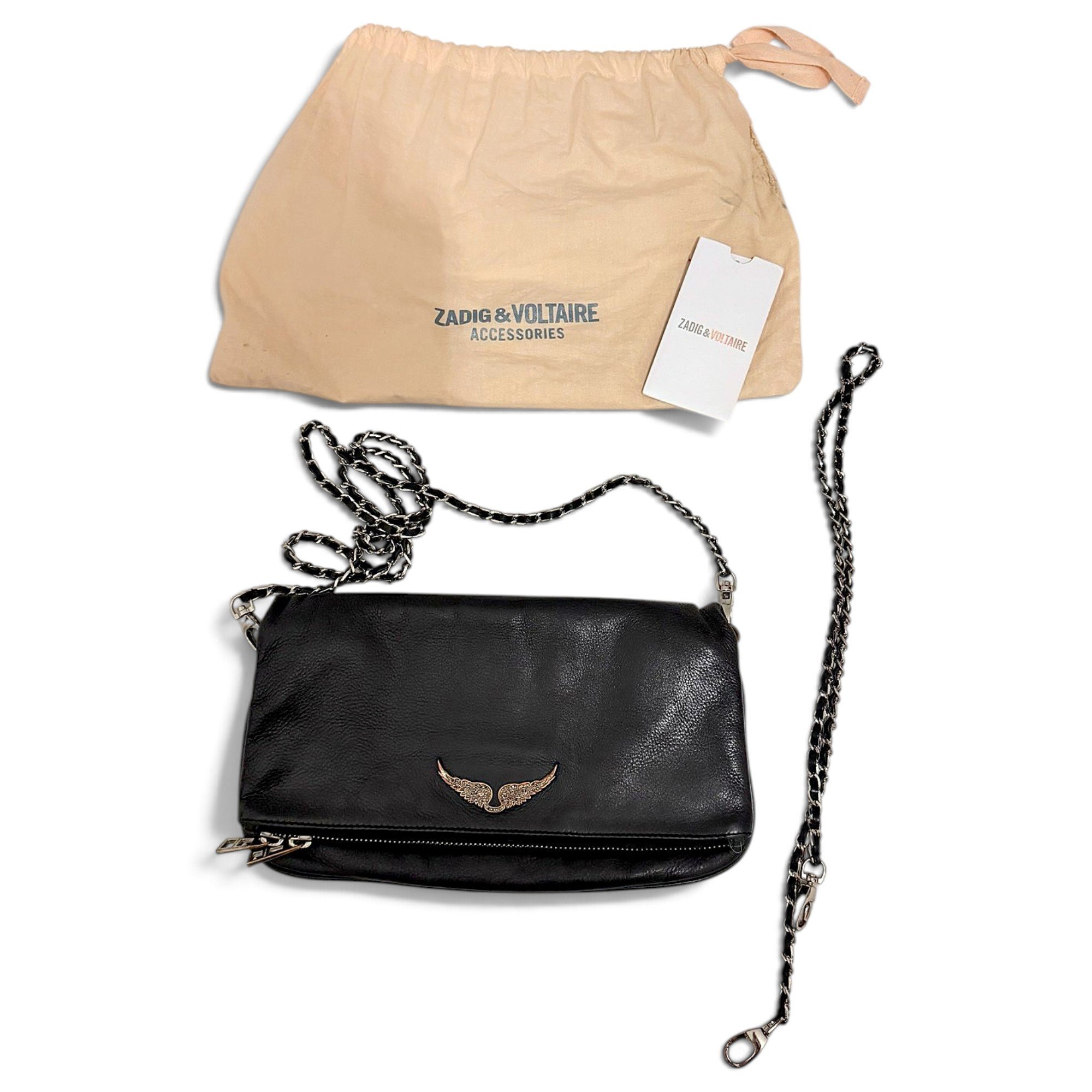 Rock leather crossbody bag