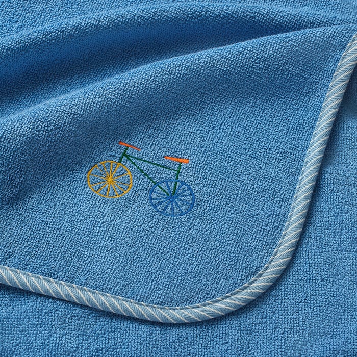 Bleu Denim Les Cabanes Poncho