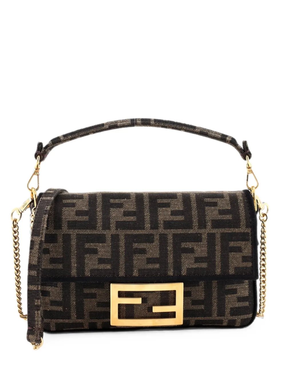Baguette NM Bag Zucca Canvas Mini crossbody bag