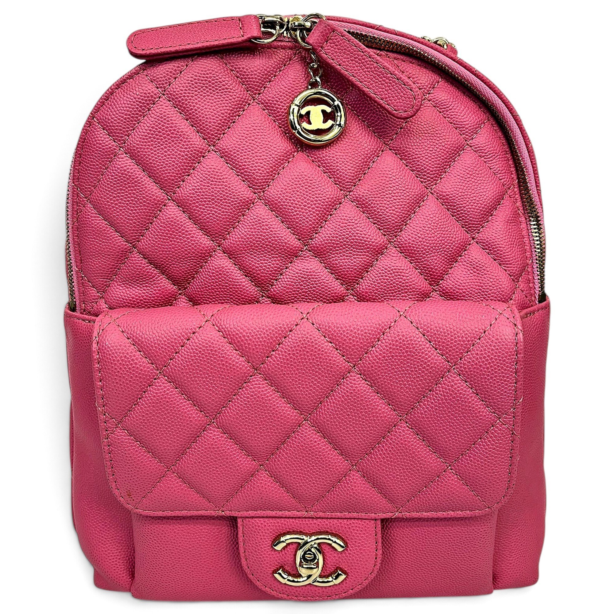Leather backpack
