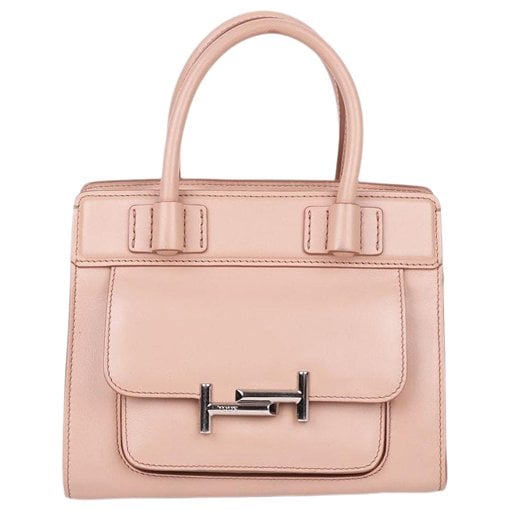 Leather clutch bag