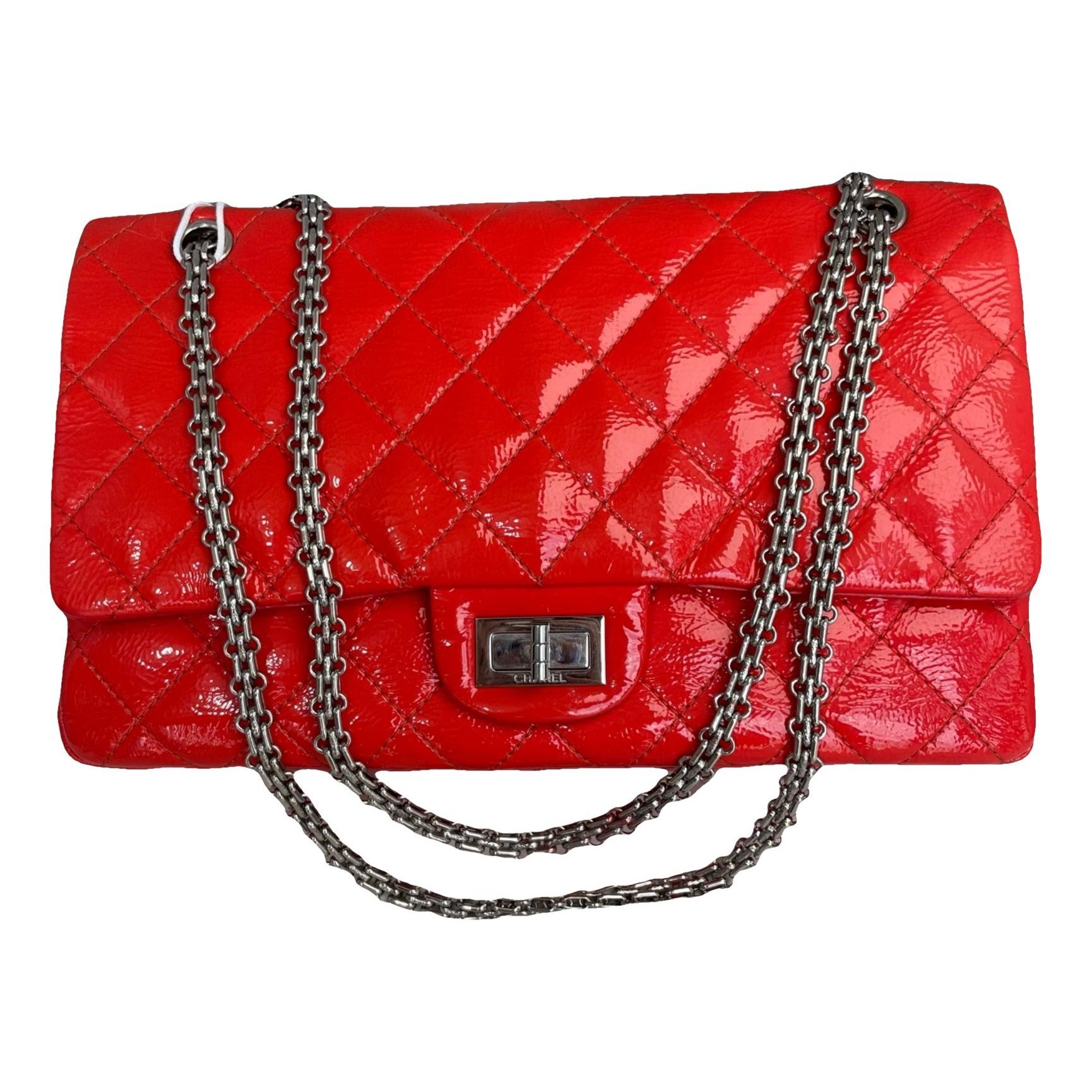 Patent leather handbag