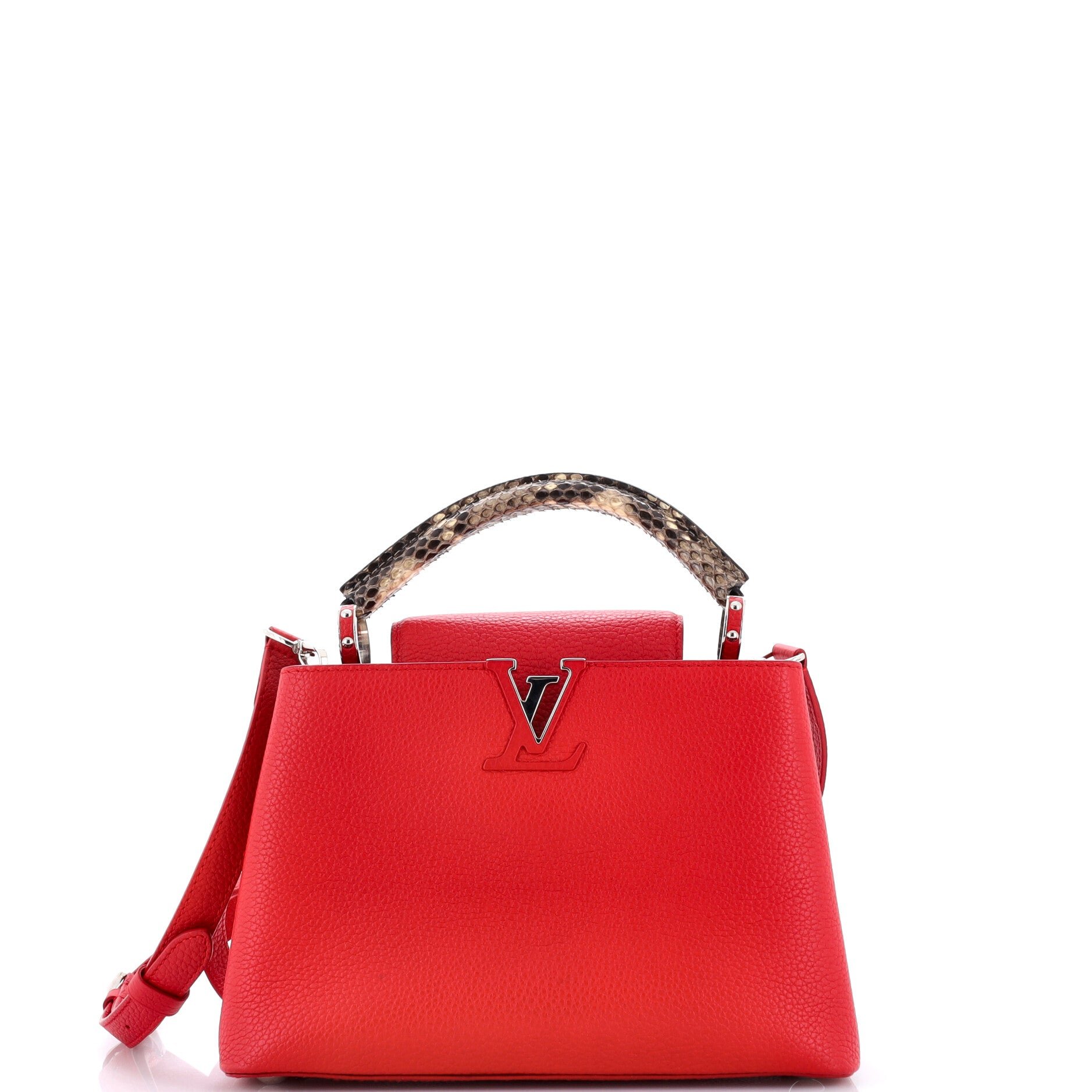 Capucines Bag Leather with Python BB