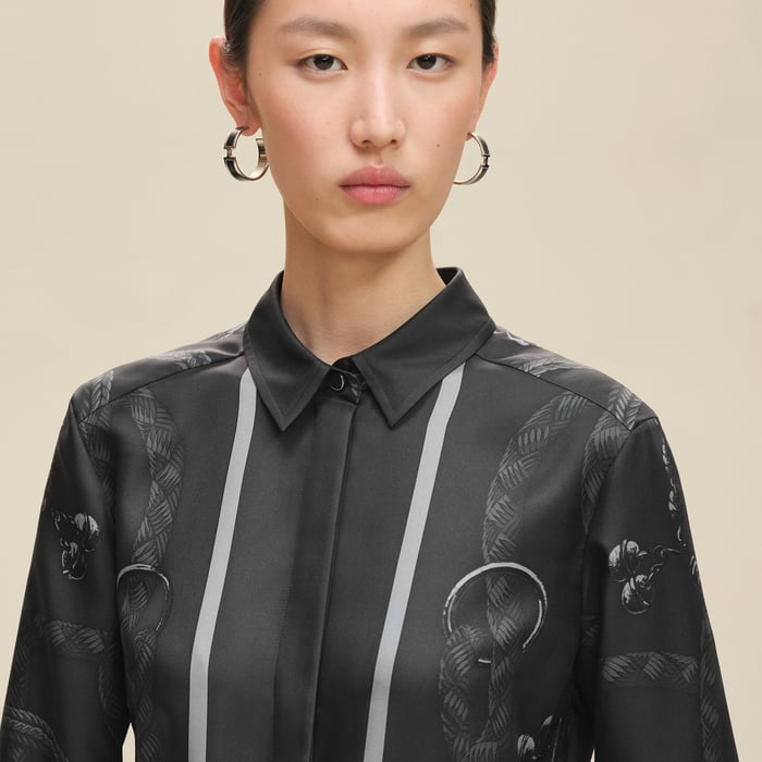 Gris Charbon "Palefroi Remix" Shirt Dress