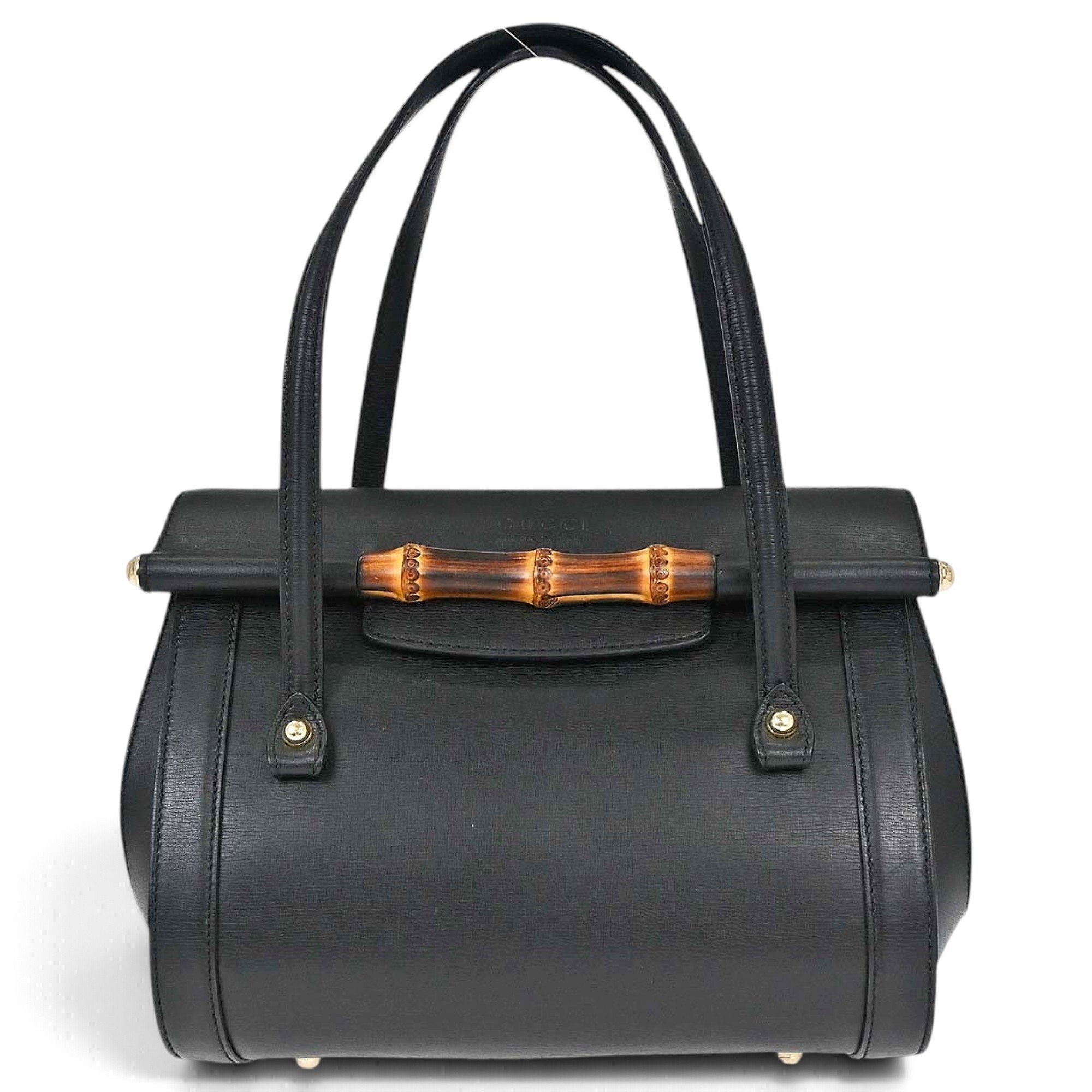 Bamboo leather handbag