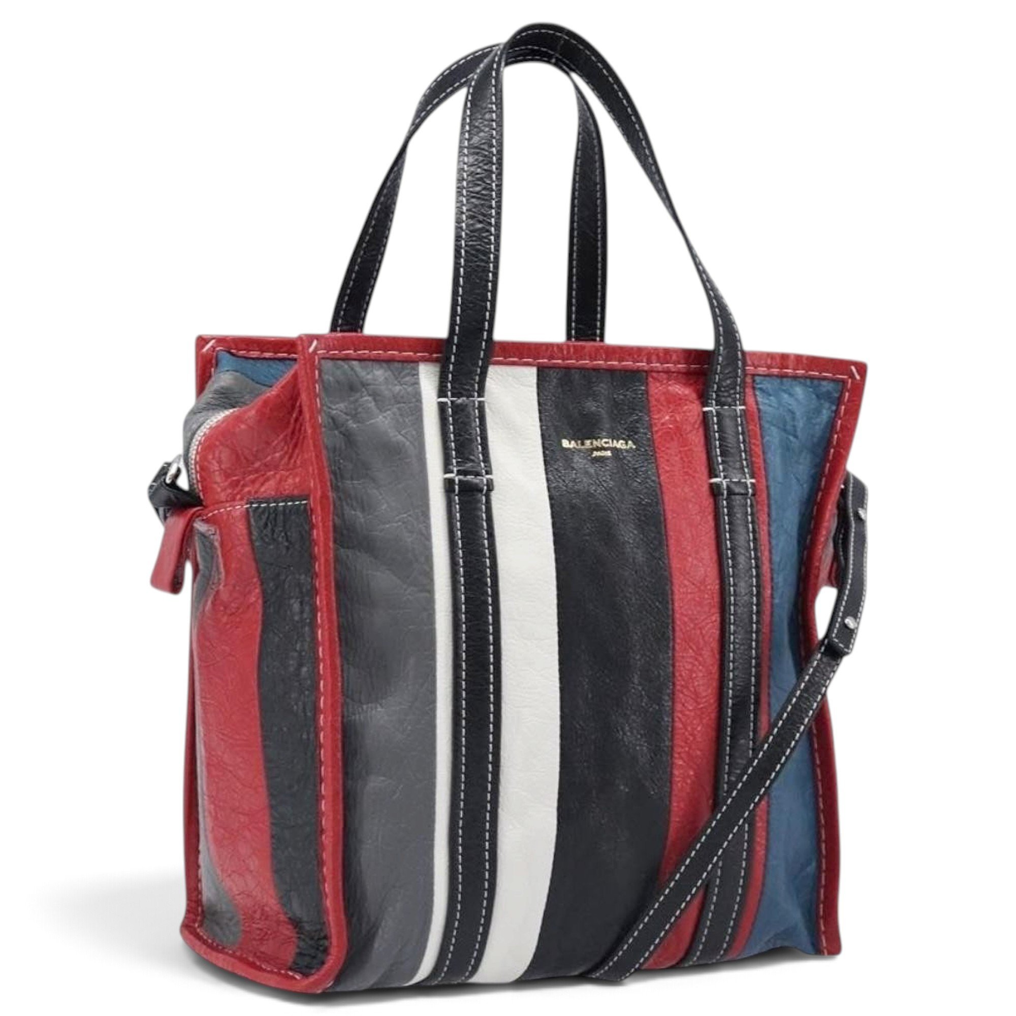 B leather tote