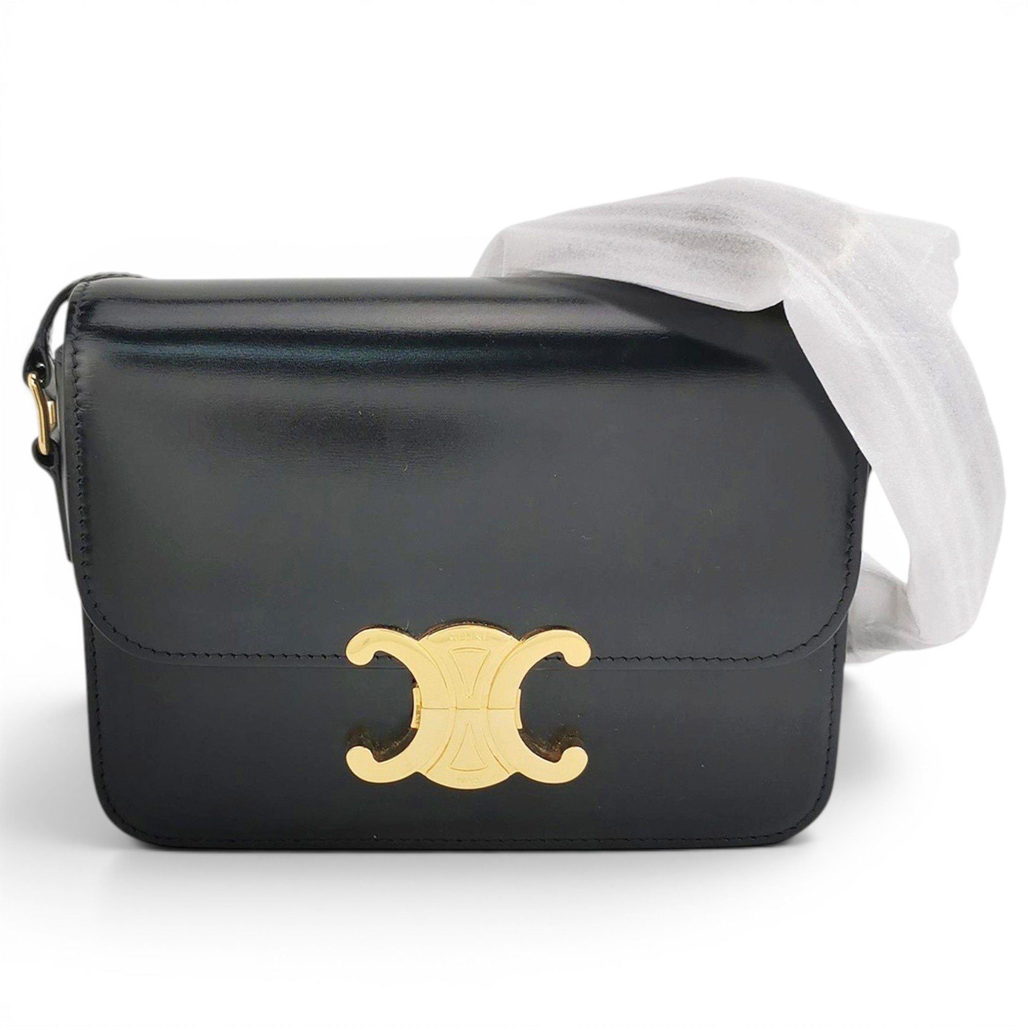 Triomphe leather handbag