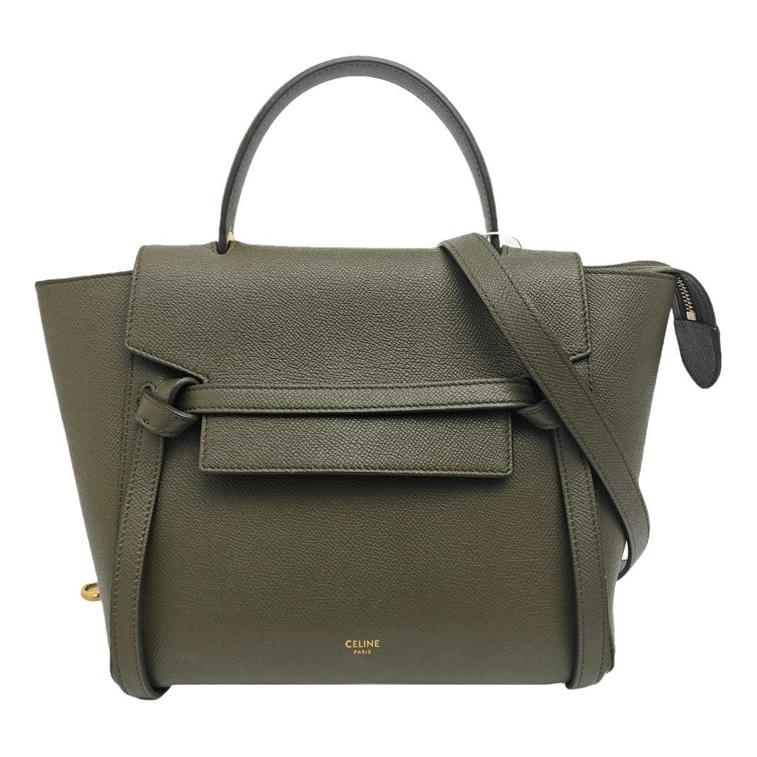 Belt leather handbag
