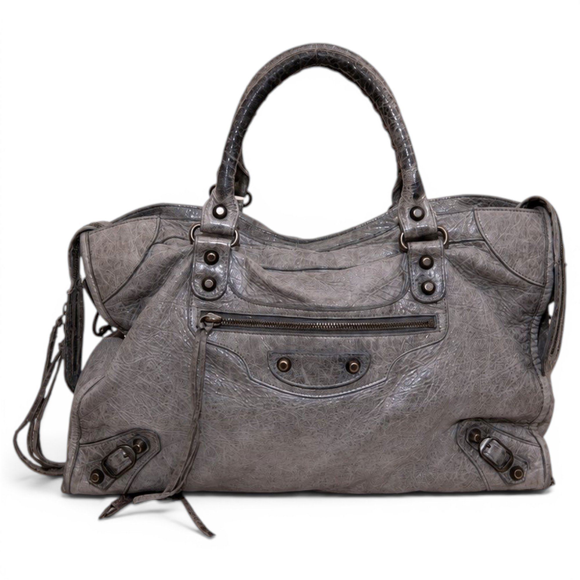 City leather crossbody bag