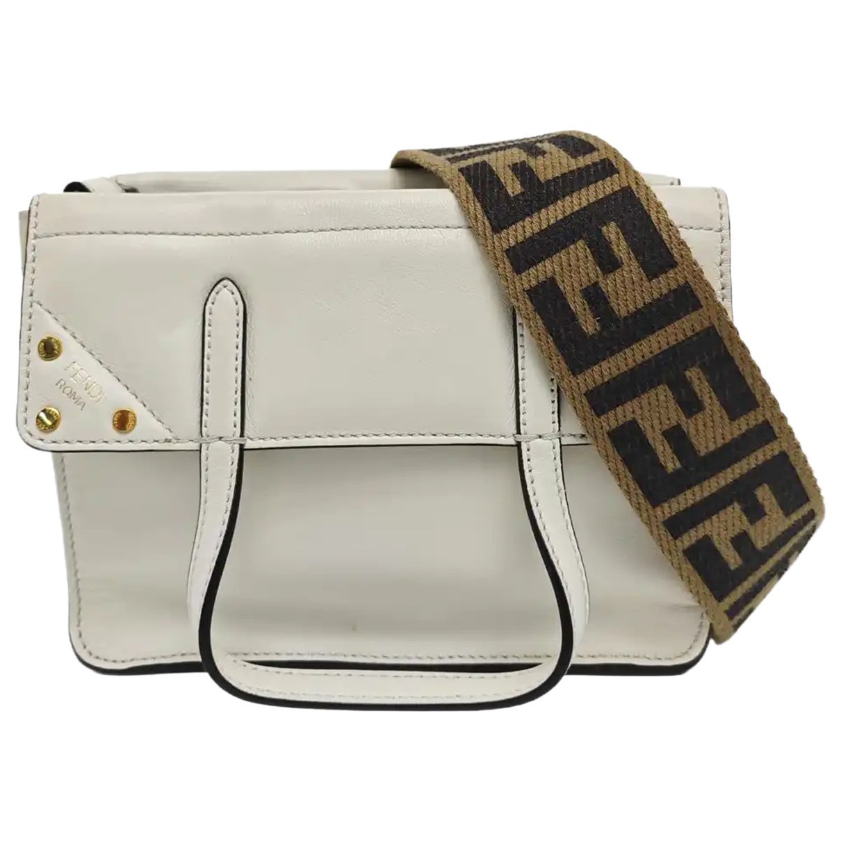 Flip leather handbag