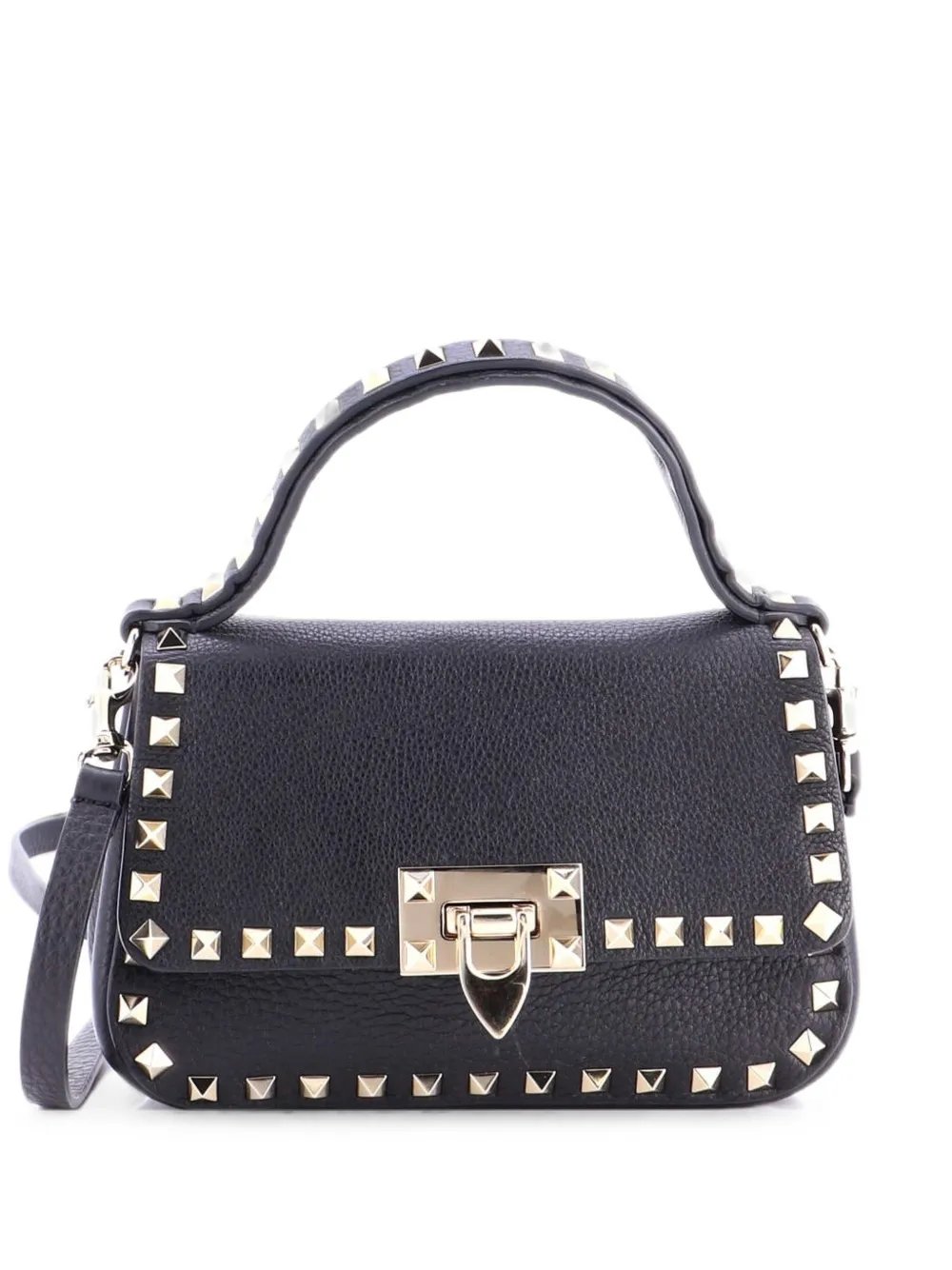 Valentino Garavani Rockstud Top Handle Convertible Leather Small belt bag
